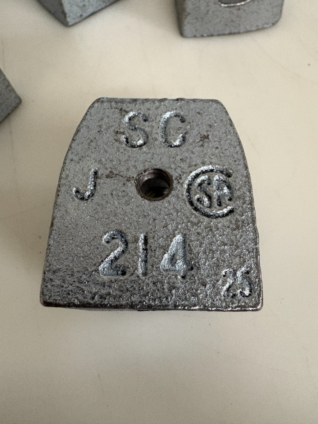LOT OF 5 THOMAS & BETTS GALVANIZED MALLEABLE IRON BEAM CLAMPS #5013