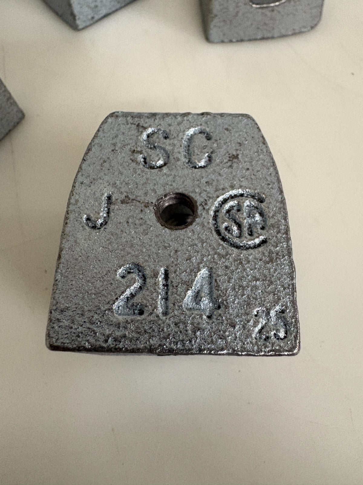LOT OF 5 THOMAS & BETTS GALVANIZED MALLEABLE IRON BEAM CLAMPS #5013