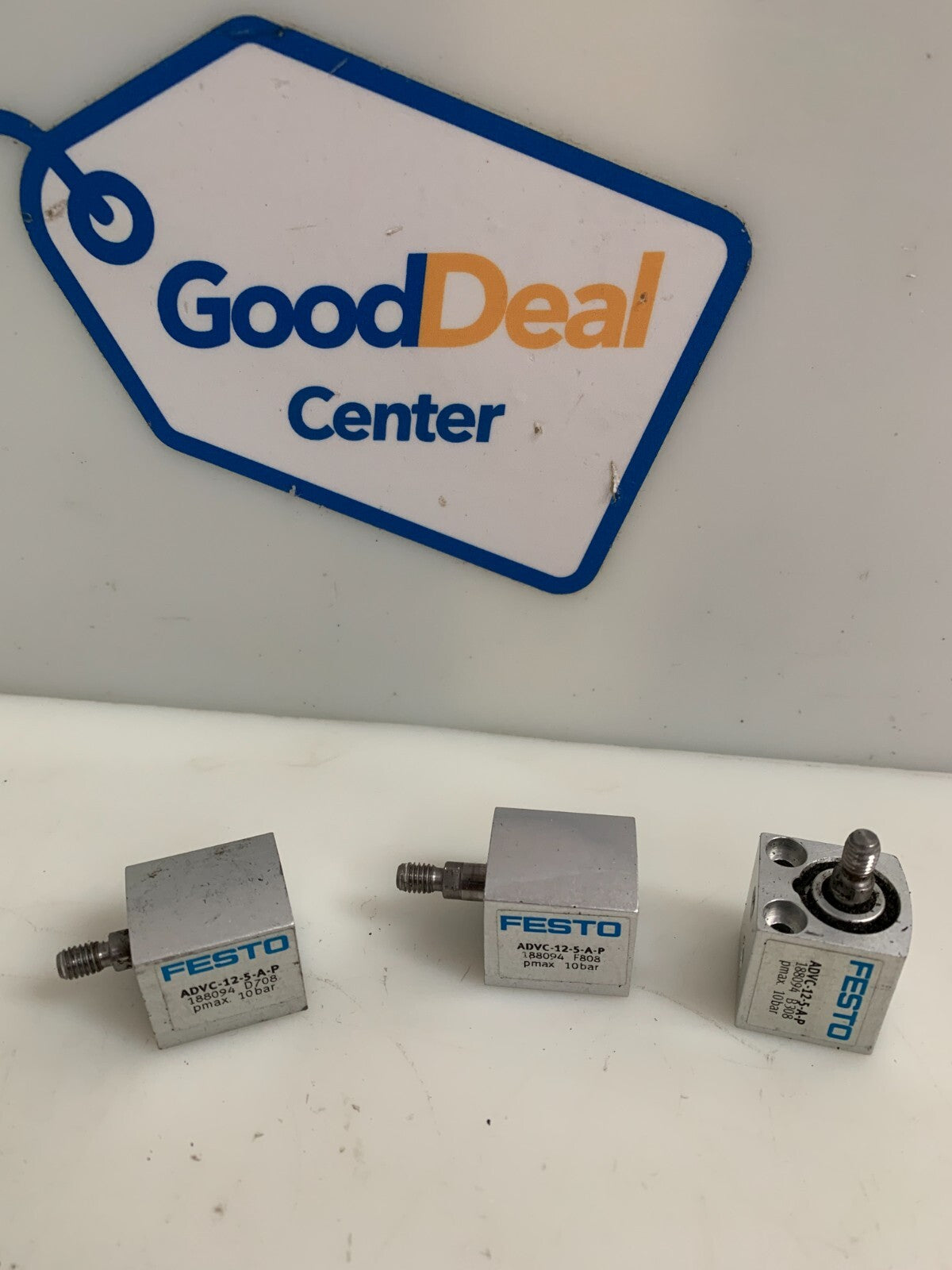 LOT OF 3 FESTO MINI PNEUMATIC CYLINDER 188094 ADVC-12-5-A-P