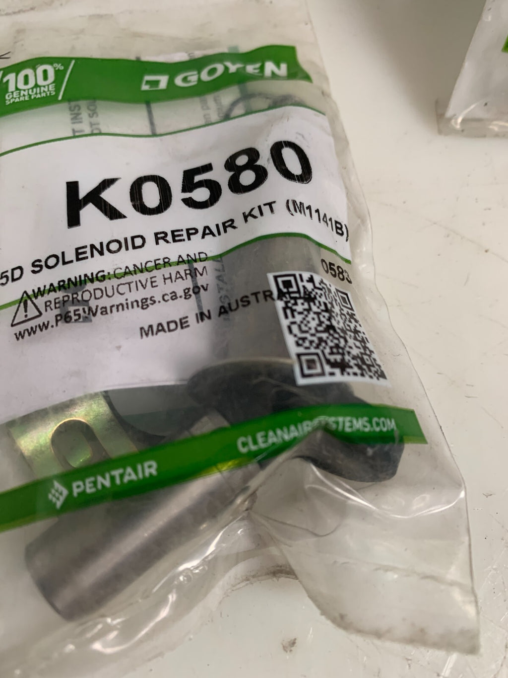 LOT OF 5 PENTAIR GOYEN 5D SOLENOID REPAIR KIT (M1141B)