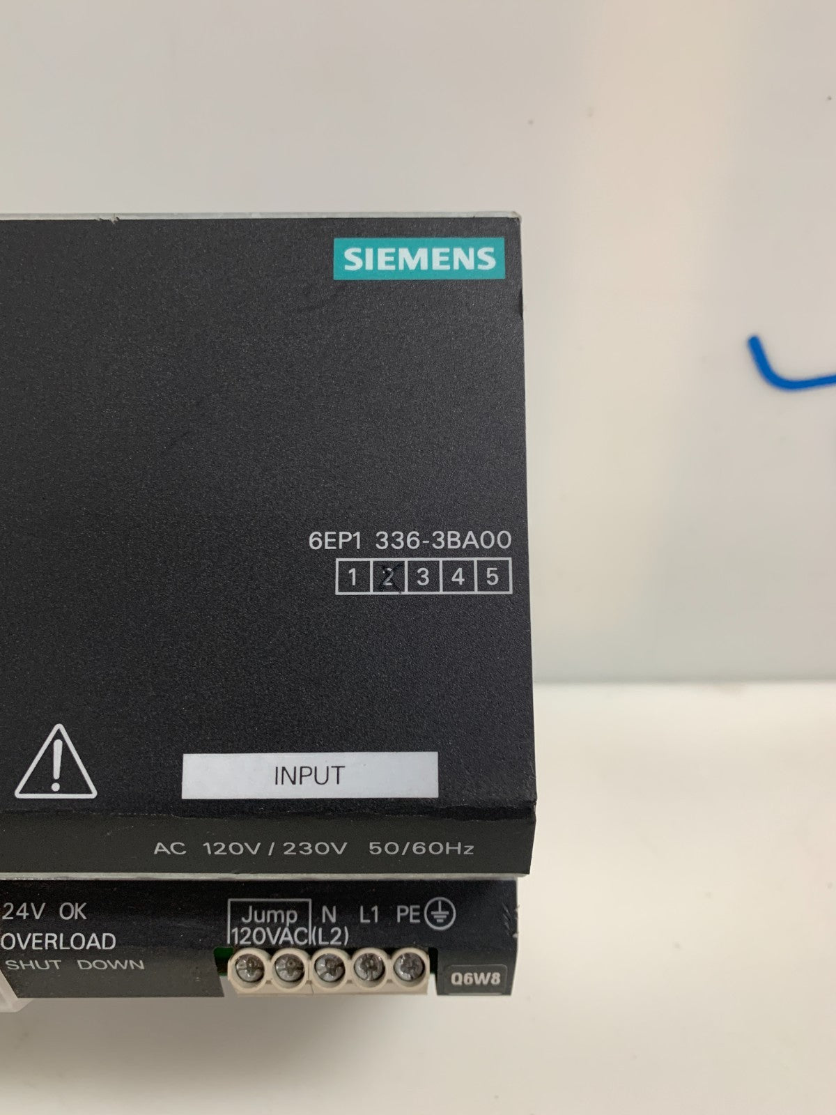 SIEMENS SITOP DC24V/20A POWER SUPPLY 6EP1 336-3BAOO2