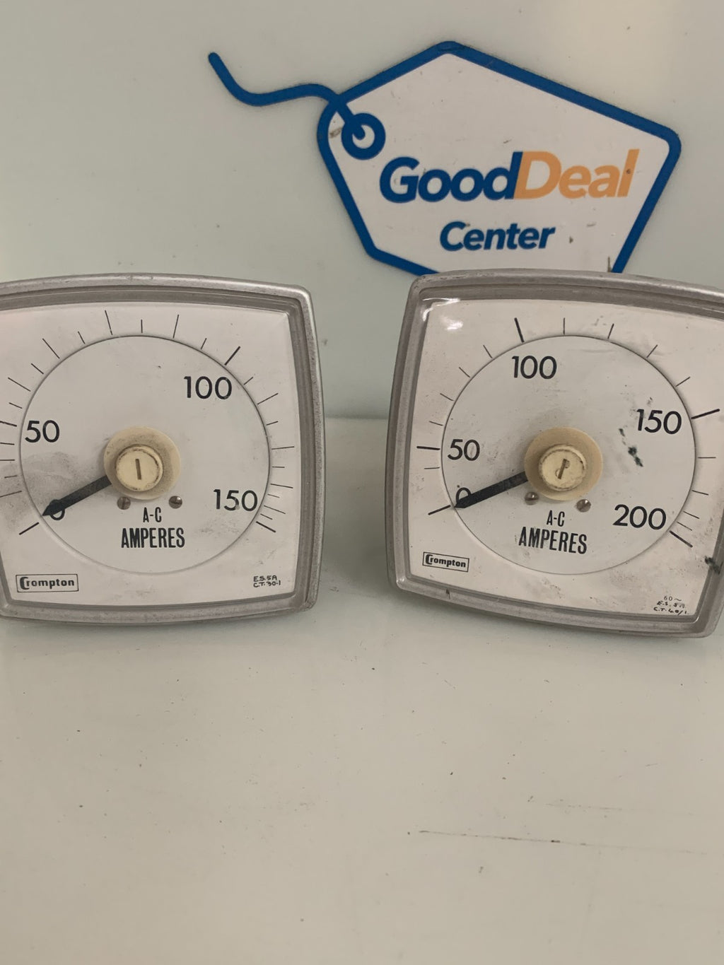 CROMPTON INST MIX LOT OF 4 PANEL AMP METER 3X 0-150 AND 1X 0-200