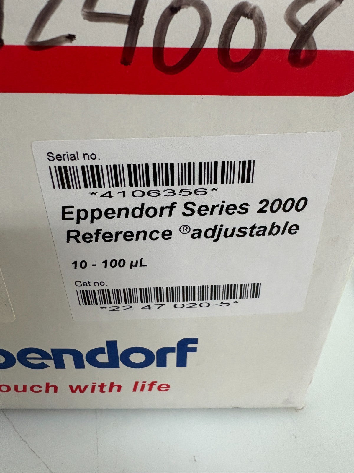 EPPENDORF SERIES 2000 REFERENCE ADJUSTABLE 10-100 UL #22 47 020-53