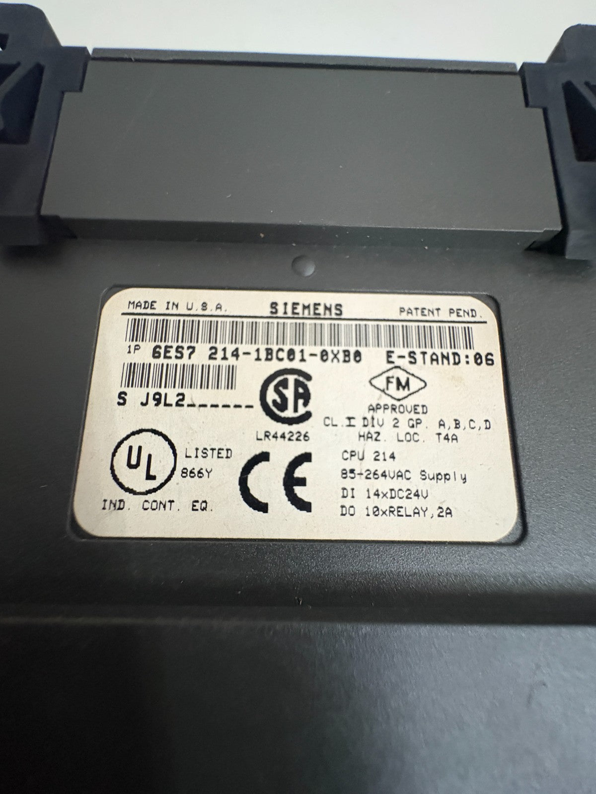 SIEMENS SIMATIC S7-200 CPU214 6ES7 214-1BC01-0XB0