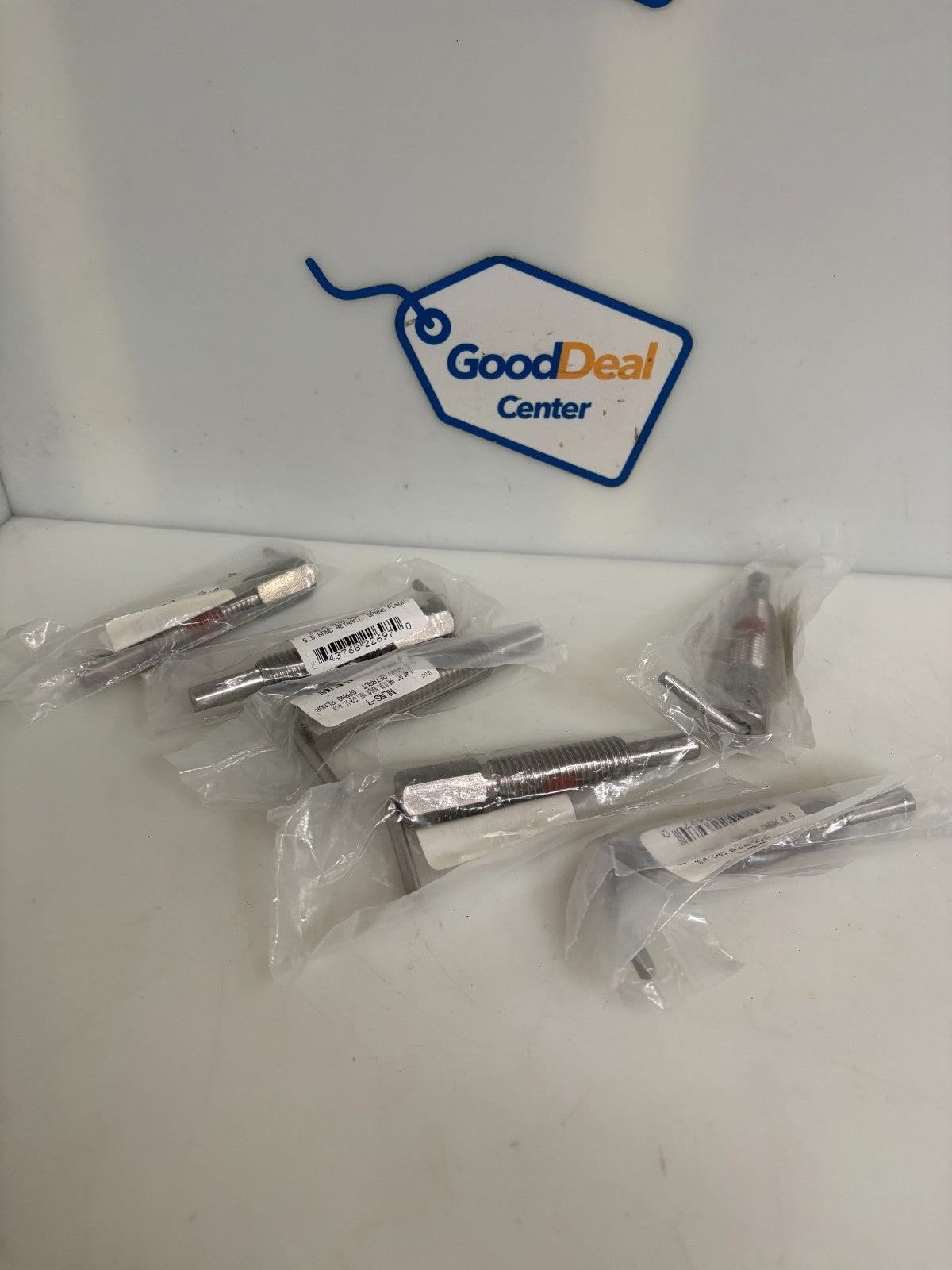 LOT OF 6 STAINLESS STEEL RETRACTABLE PLUNGER WITH L HANDLE NLNS-7