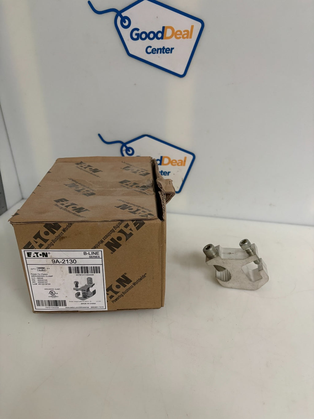 EATON B-LINE FINISH TIN PLATED GROUNDING CLAMP 9A-2130 20 PER BOX0