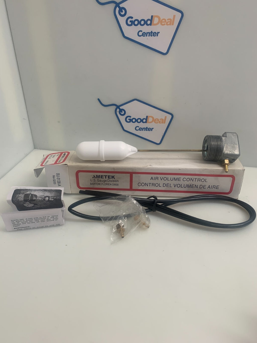 AMETEK   Air Volume Control   BU-3138-A  Rev 02/03