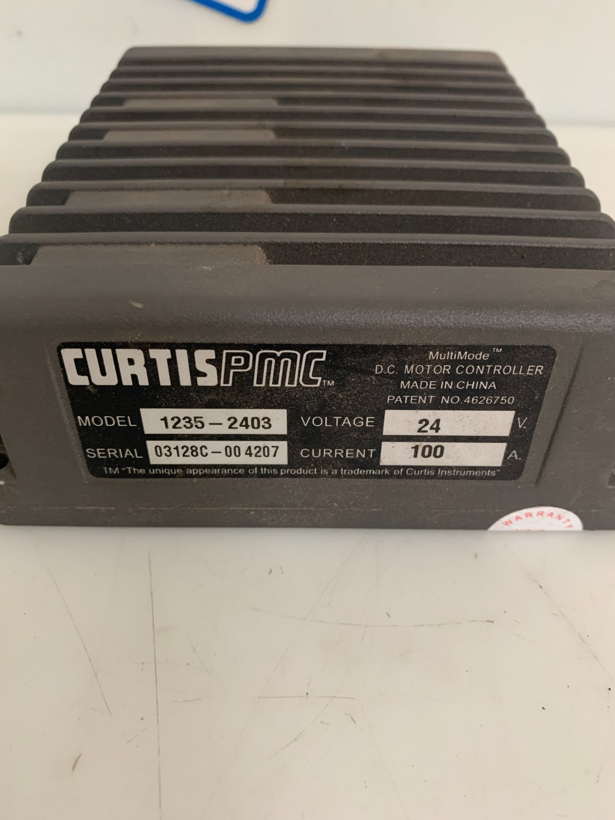 CURTIS PMC DC MOTOR CONTROLLER #1235-2403