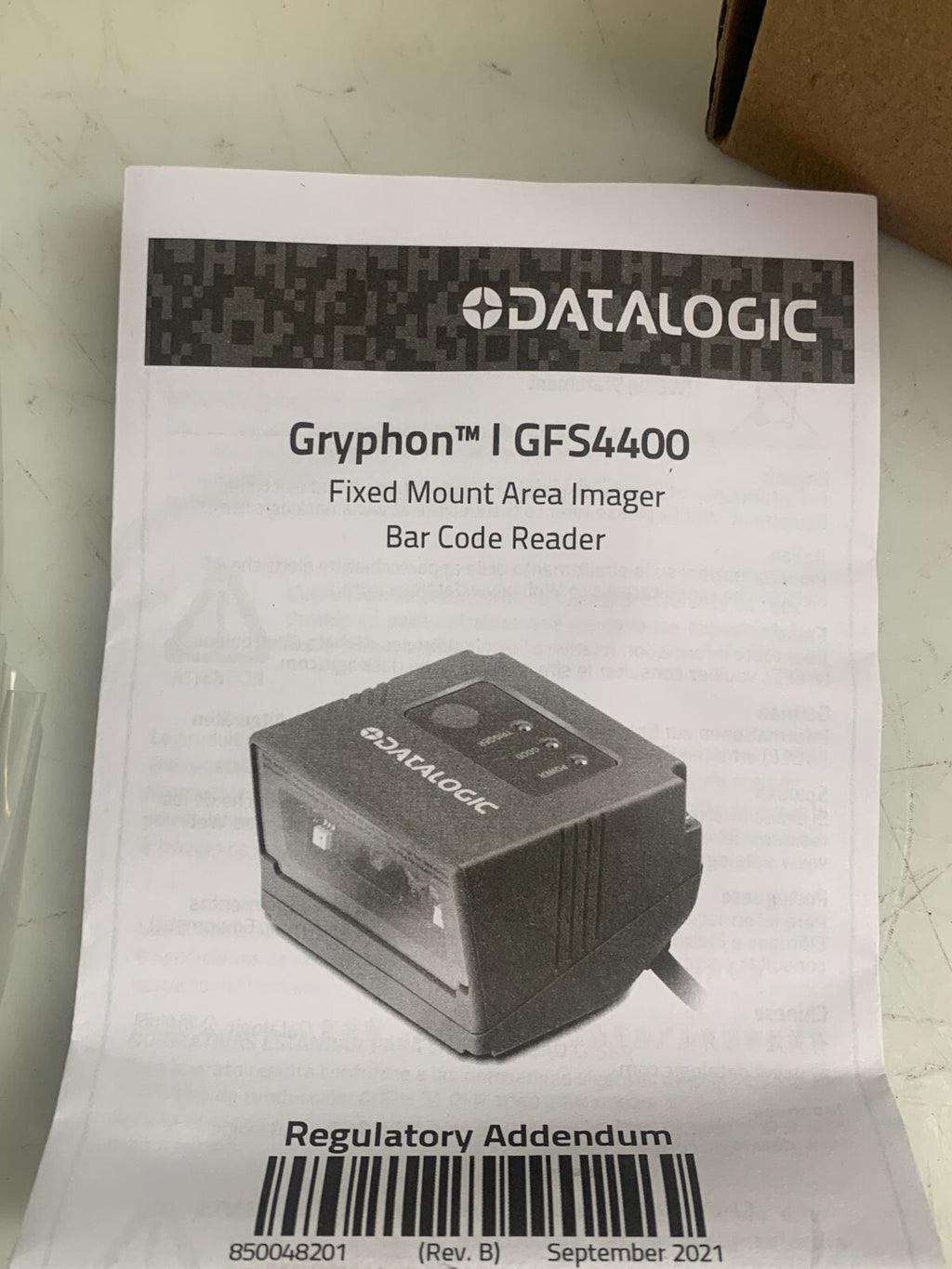 Datalogic Gryphon GFS4700 2D USB Fixed Mount Area Imager Bar Code Reader1