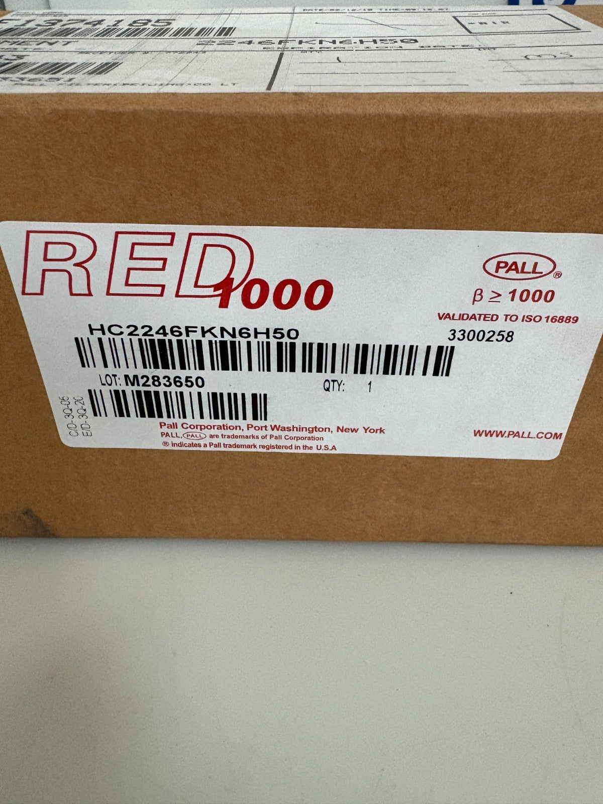 PALL RED 1000 HYDRAULIC FILTER HC2246FKN6H50