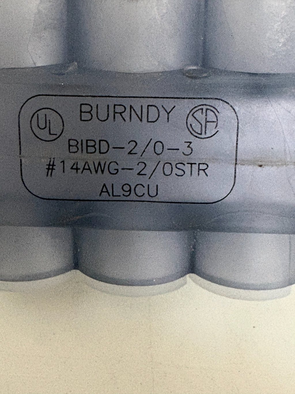 LOT OF 5 BURNDY MULTI-TAP CONNECTOR 3 PORT BIBD-2/0-31
