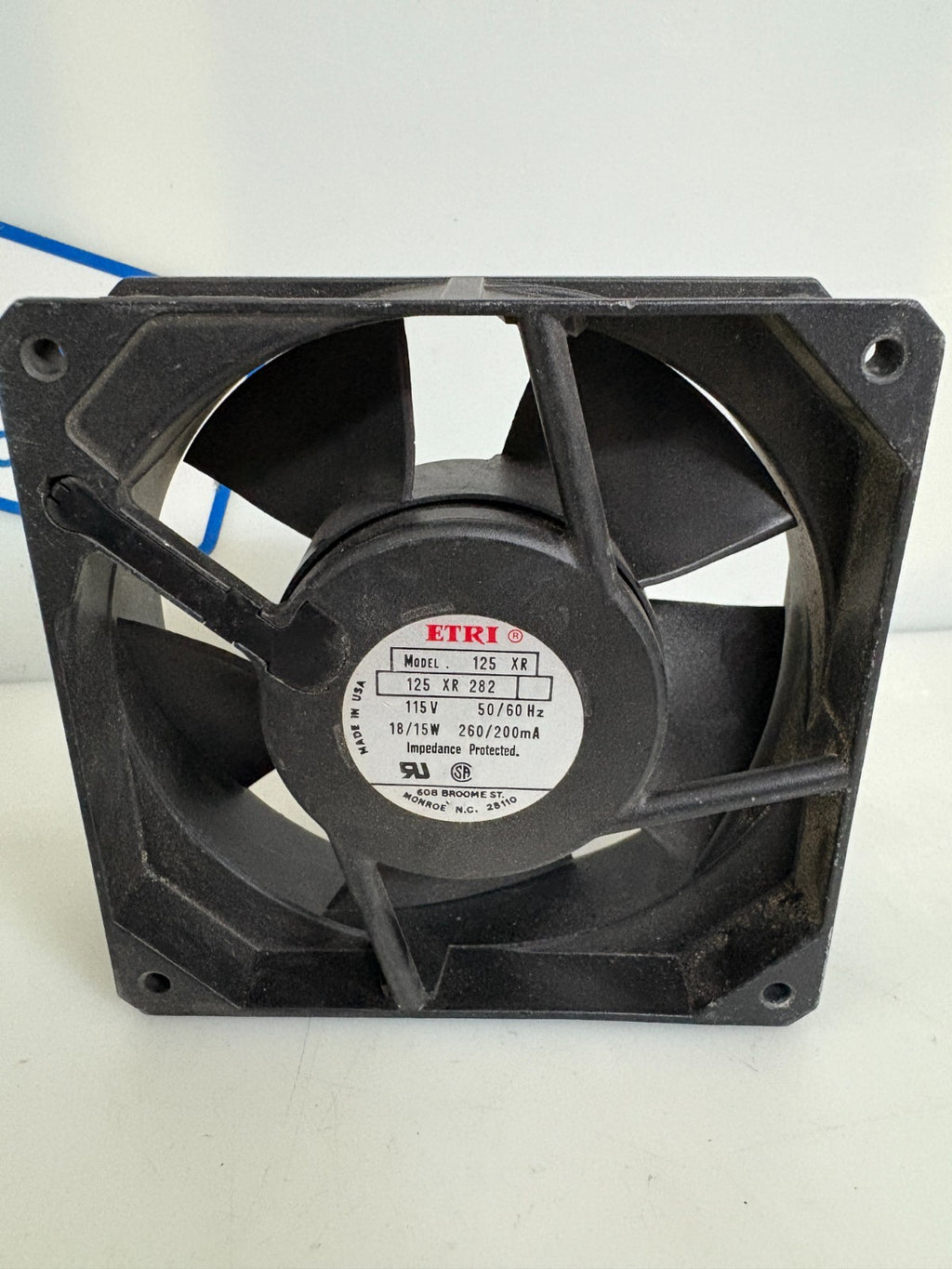 ETRI FAN MODEL 125XR1
