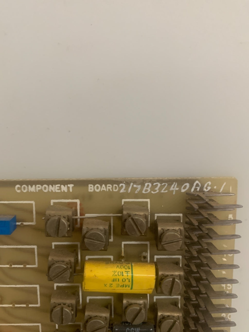 GENERAL ELECTRIC COMPONENT BOARD 217 B 3240 AG GR2