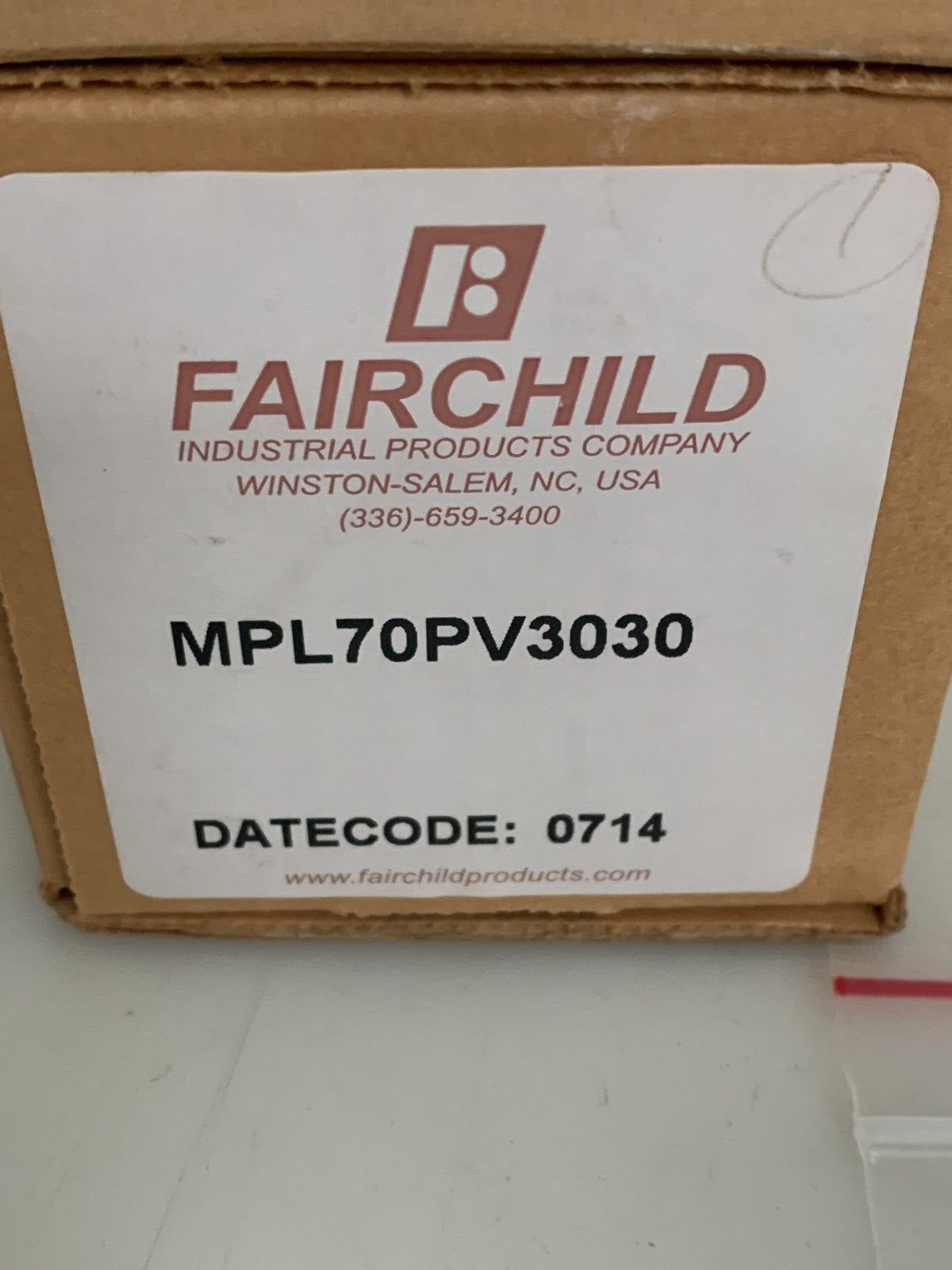 FAIRCHILD PRESSURE REGULATOR INDICATING STATION MPL70PV3030