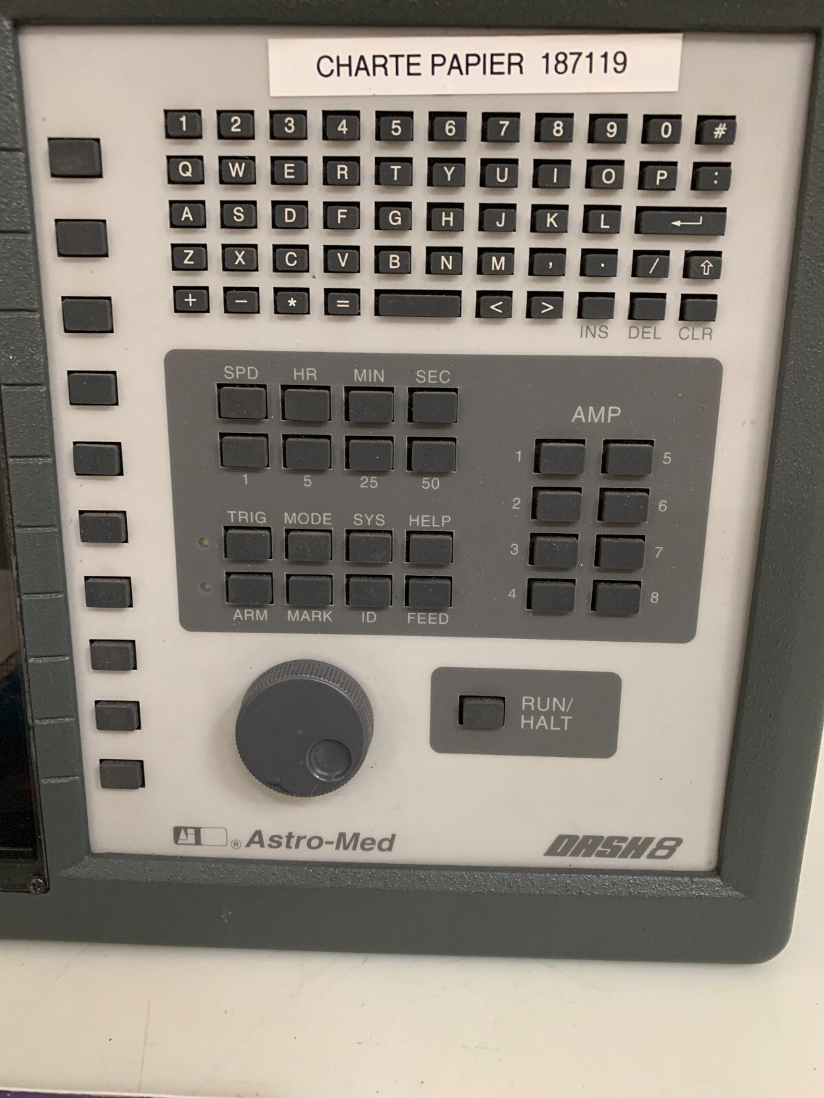 ASTRO MED DASH-8 CHART RECORDER W/PROTECTIVE BAG ALL CABLES AND MANUAL2