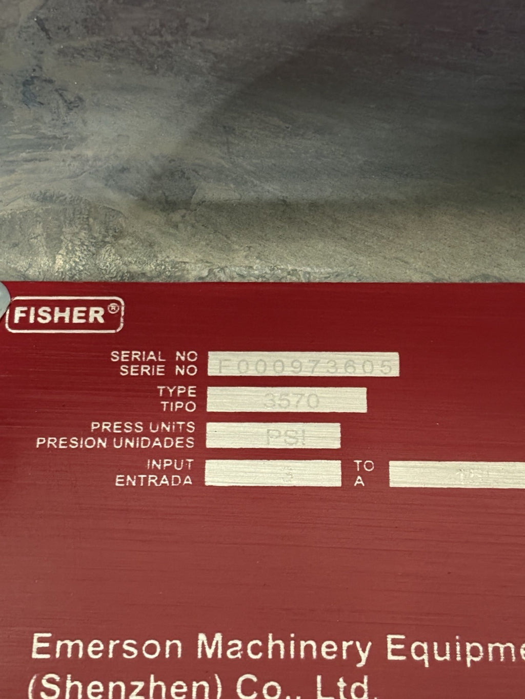 EMERSON FISHER TYPE 3570 POSITIONER 3 TO 15 PSI4