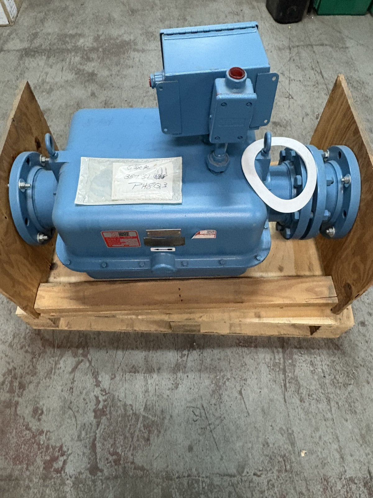 FISHER & PORTER TEFLON MAGNETIC FLOW TUBE METER MODEL 10D1418 AN