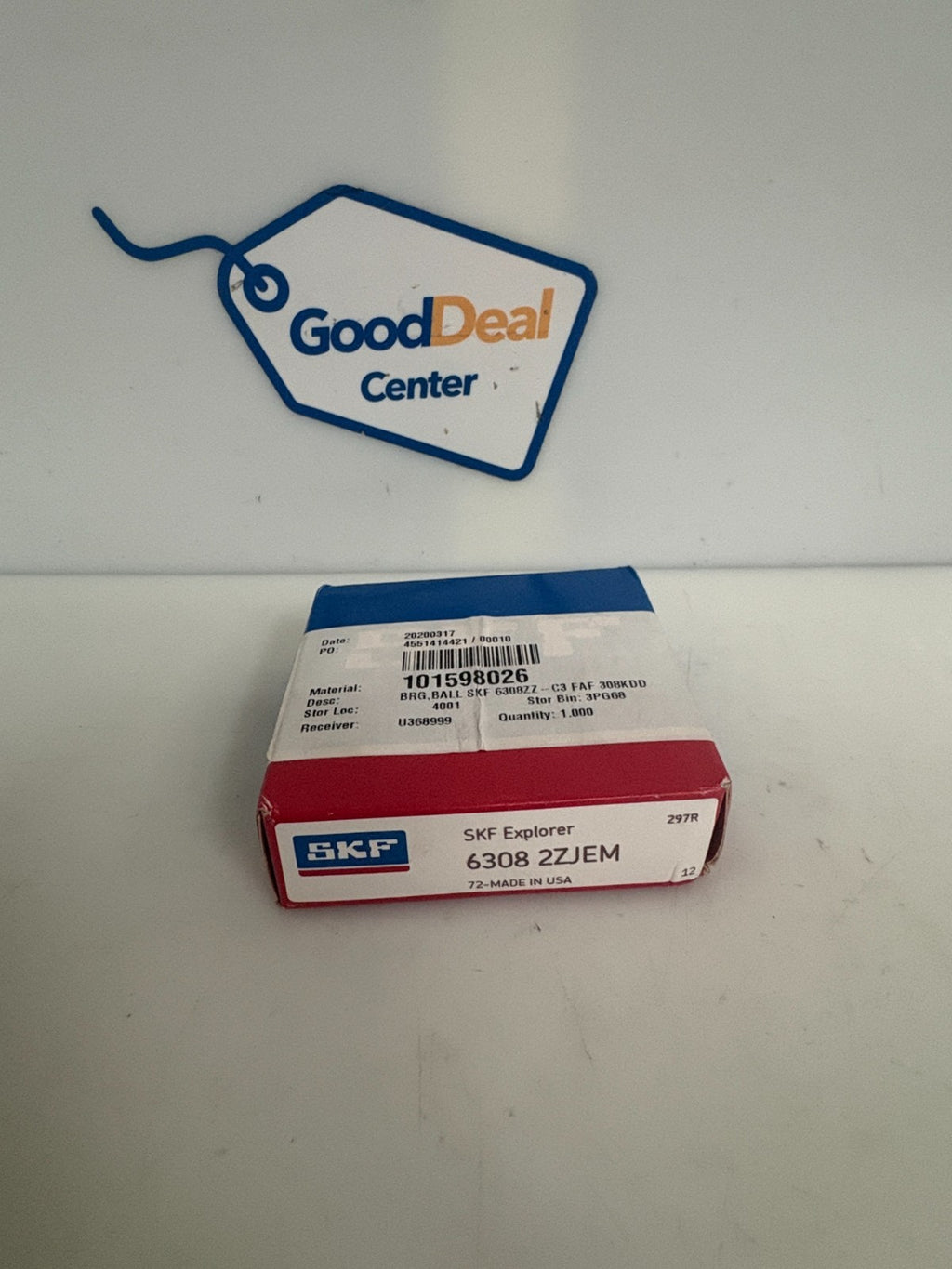 SKF EXPLORER BALL BEARING #6308 2ZJEM
