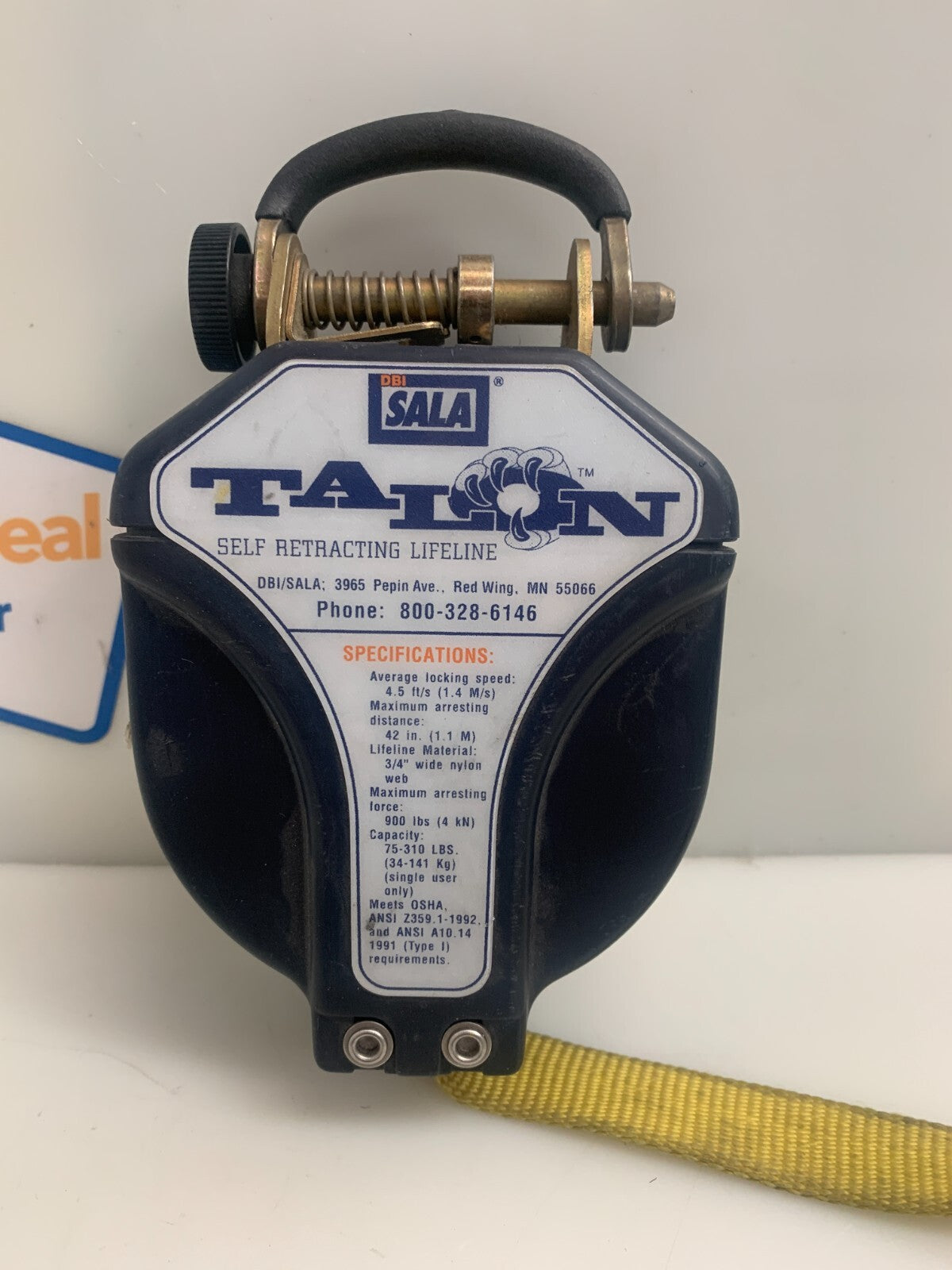 3M DBI SALA TALON SELF RETRACTING LIFELINE 4.5 FT1