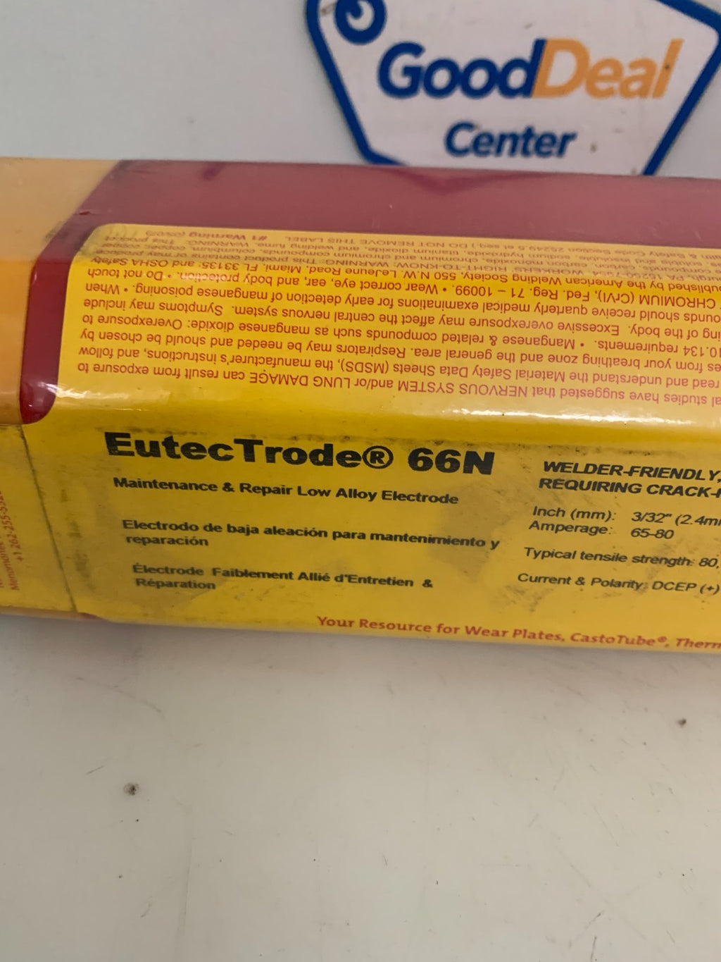 CASTOLIN EUTECTIC EUTECTRODE 66N MAINTENANCE & REPAIR LOW ALLOY ELECTRODE 11.5LB1