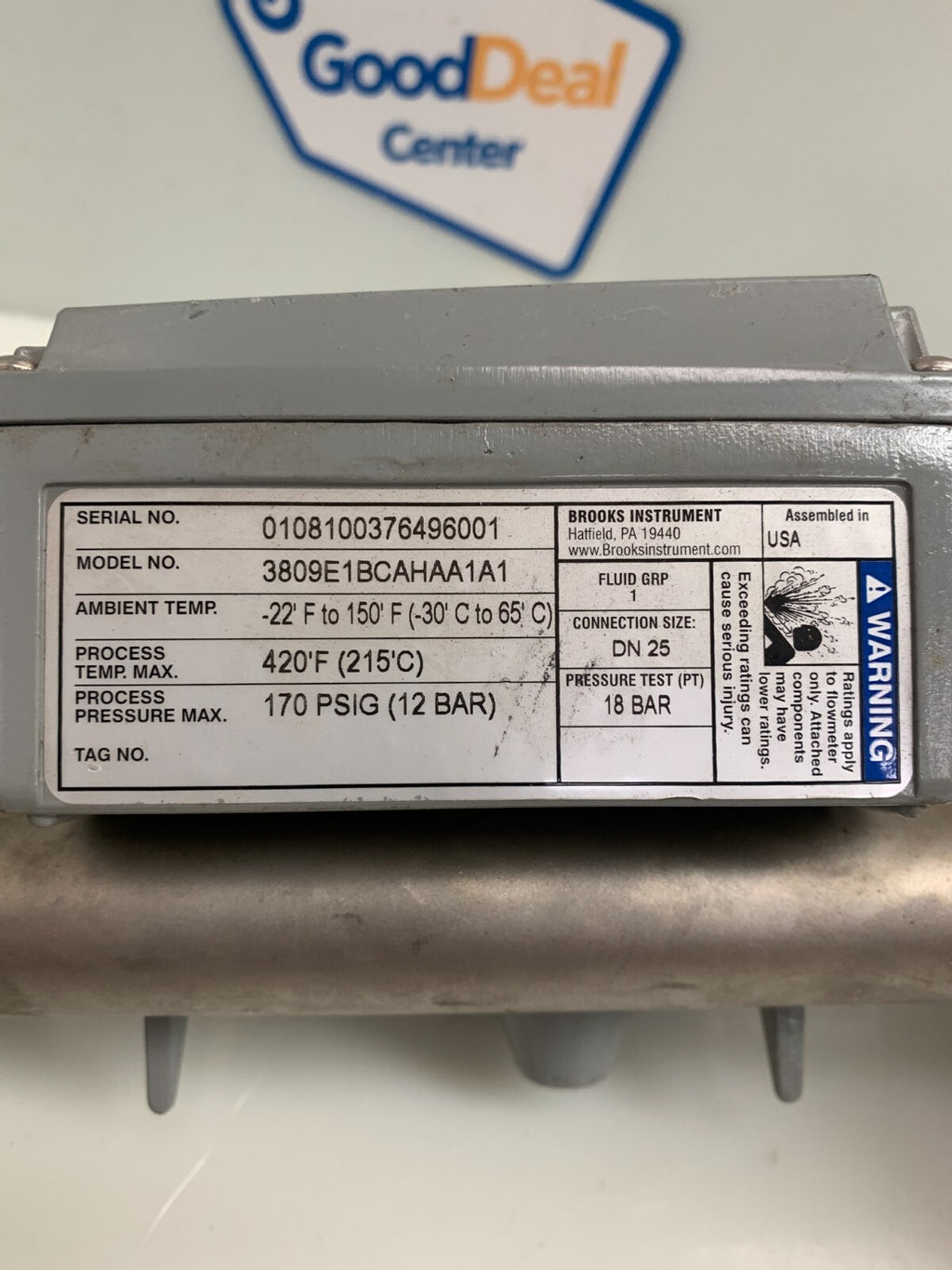 BROOKS INSTRUMENTS  MT3809  Liquid Quantity Gauge  3809E-1BCAHAA1A1