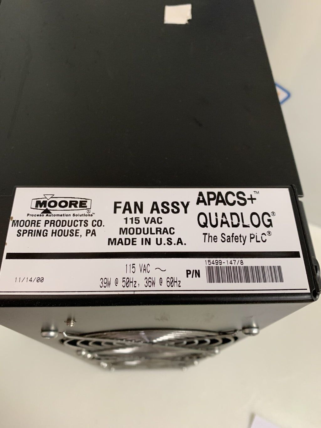 MOORE FAN ASSY & RACK 15499-147/81