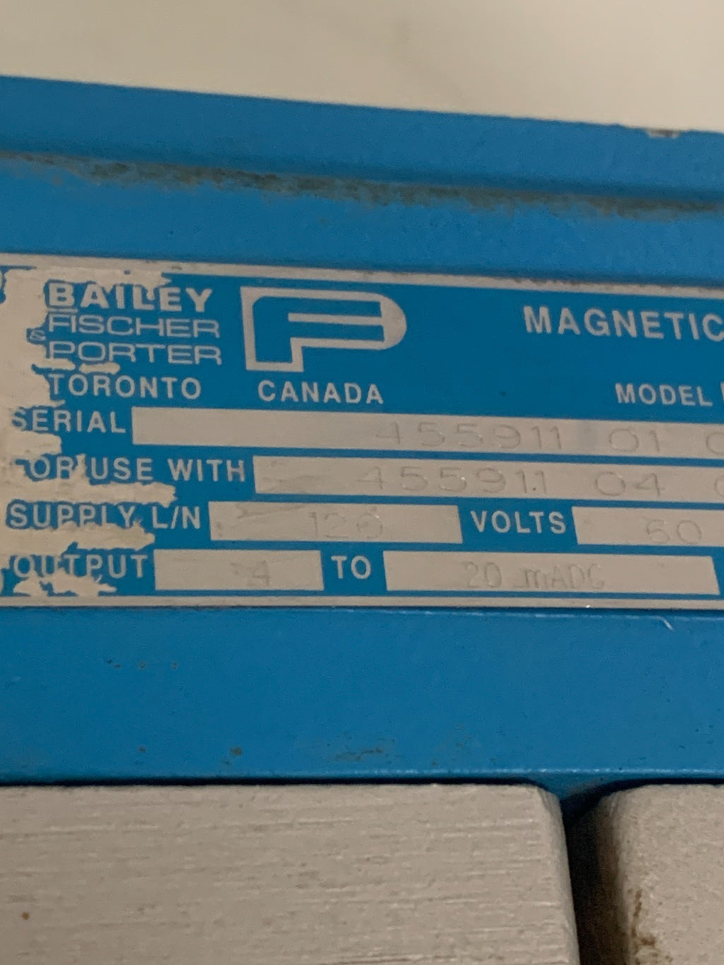 ABB FISHER & PORTER MAGNETIC FLOWMETER SIGNAL CONVERTER 50SM1301CCG2OABHC23