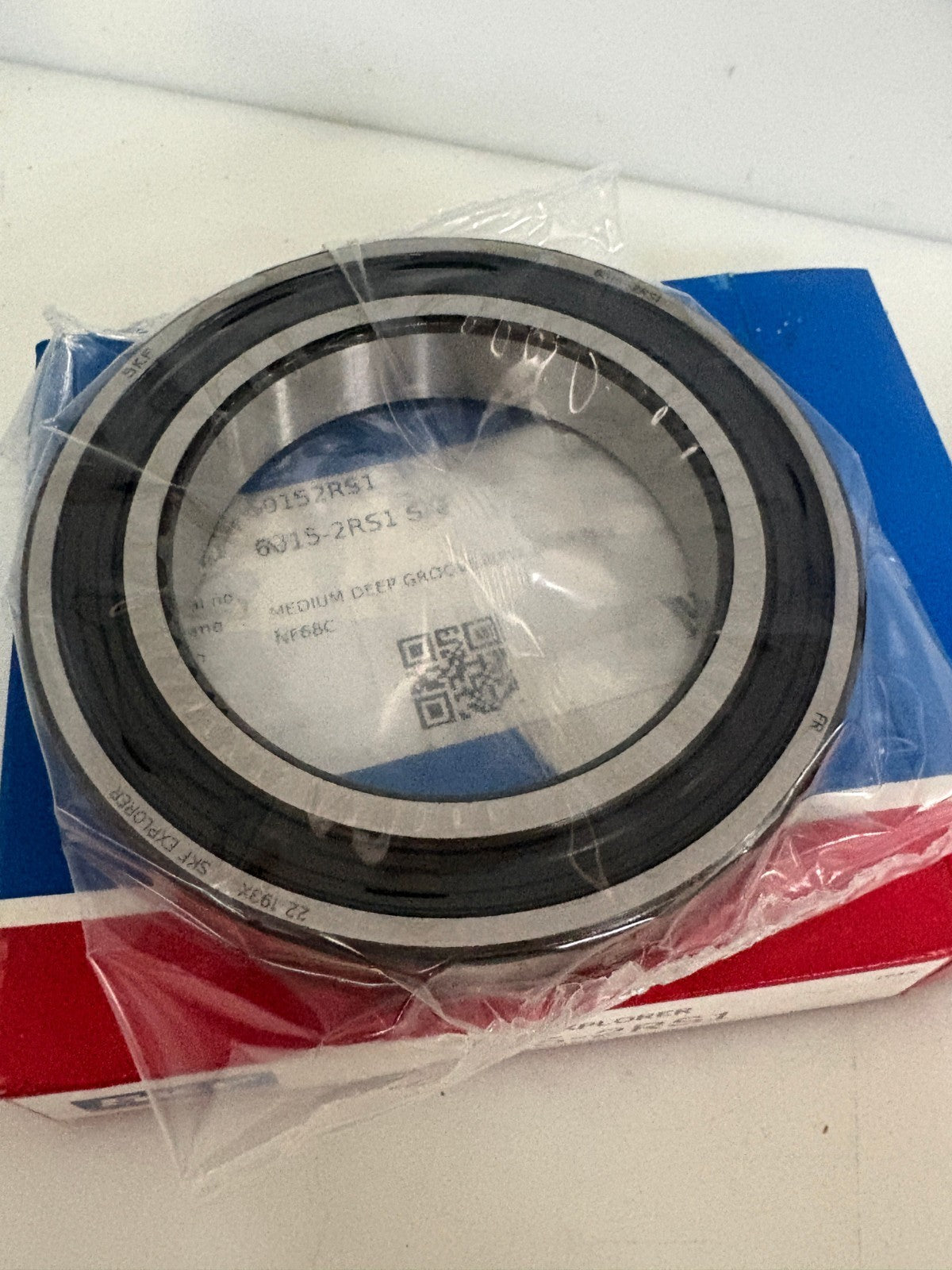 LOT OF 2 SKF EXPLORER DEEP GROOVE SINGLE ROW BALL BEARING 6015-2RS11