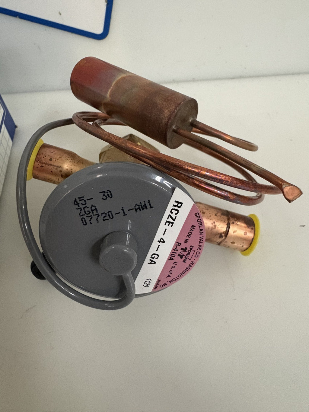 SPORLAN THERMOSTATIC EXPANSION VALVE RCZE-4-GA