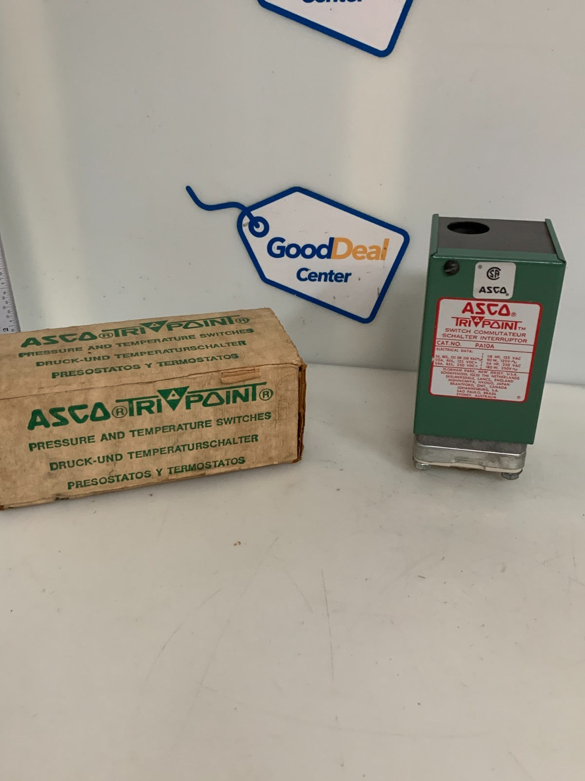 ASCO TRI POINT PRESSURE AND TEMP. SWITCH #PA10A