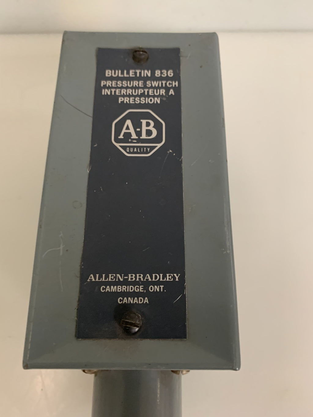 ALLEN BRADLEY PRESSURE CONTROL 836-C7A