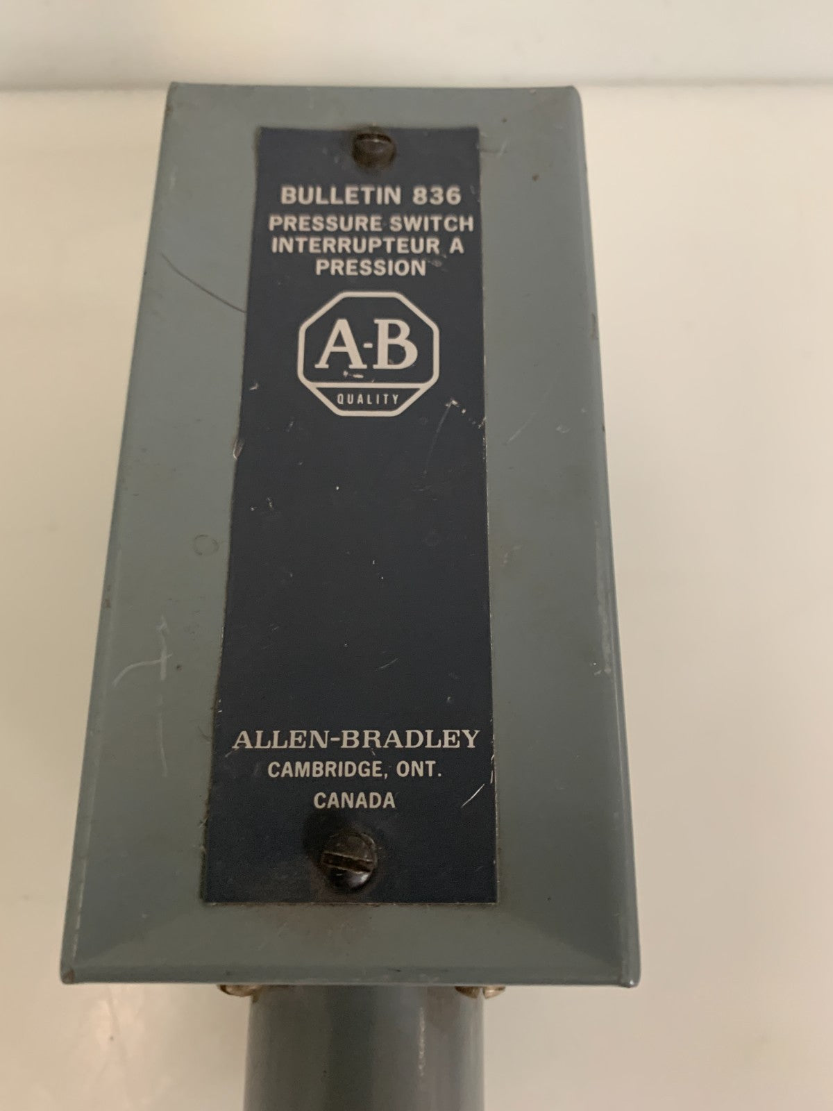 ALLEN BRADLEY PRESSURE CONTROL 836-C7A