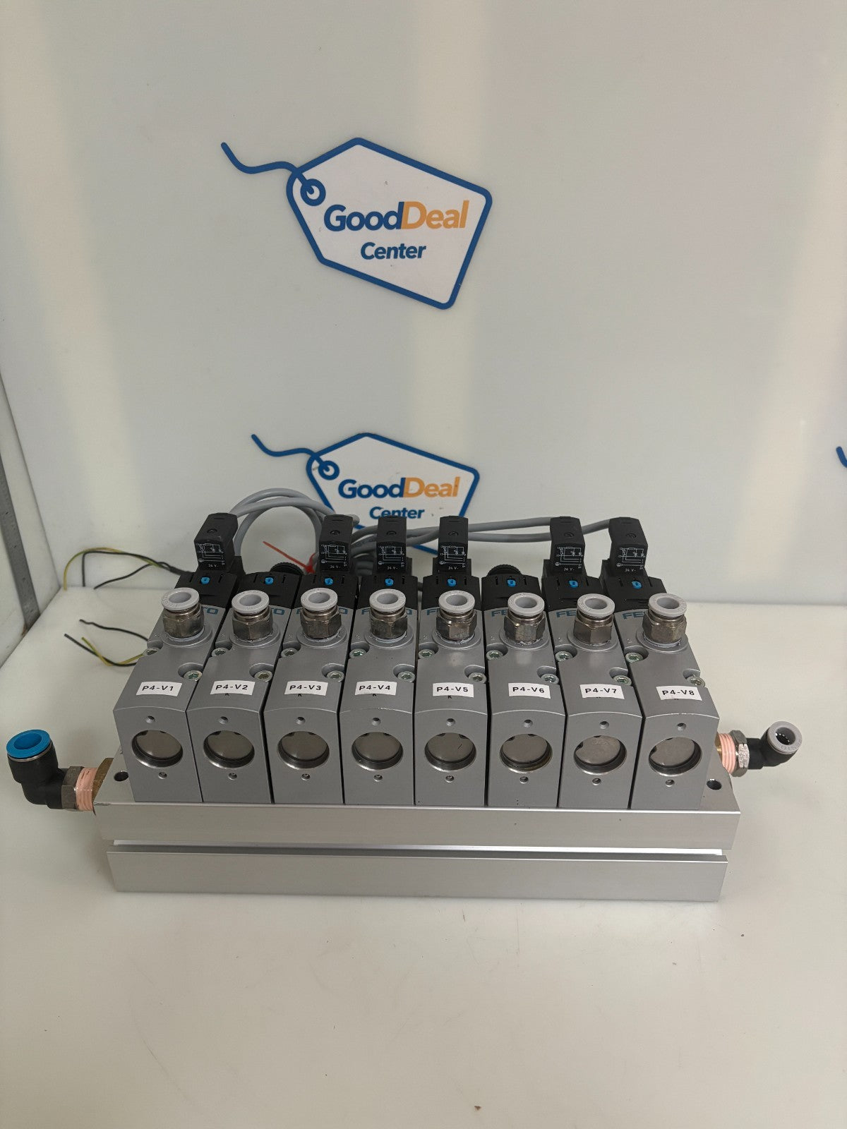 FESTO MANIFOLD BLOCK 8026401 VABM-B10-30E-G34-8-P3 W/6X SOLENOID 8030811
