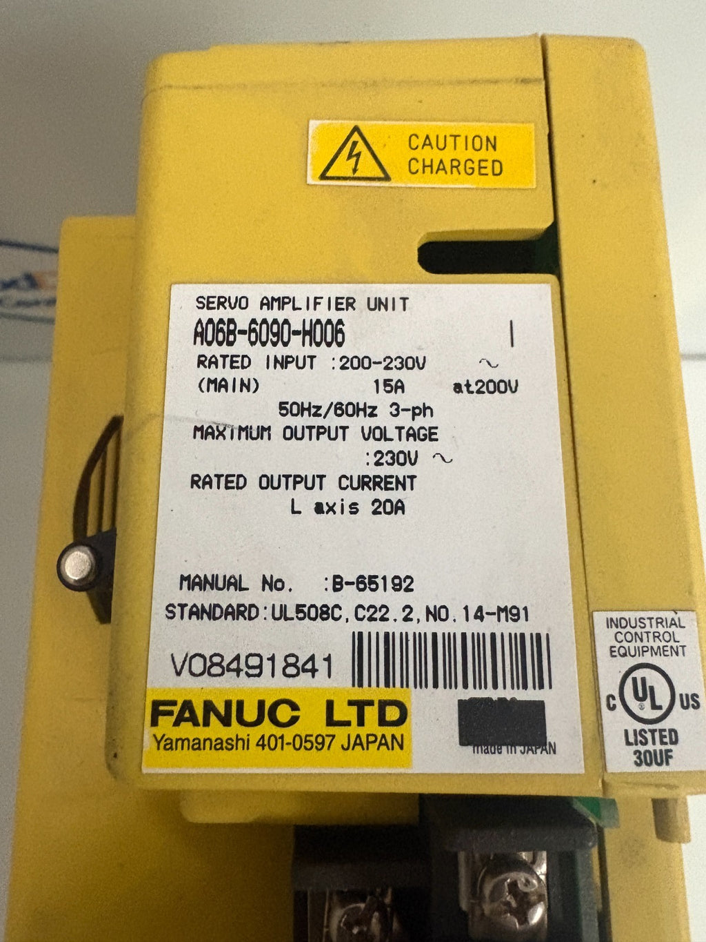 GE FANUC SERVO AMPLIFIER UNIT A06B-6090-H0062