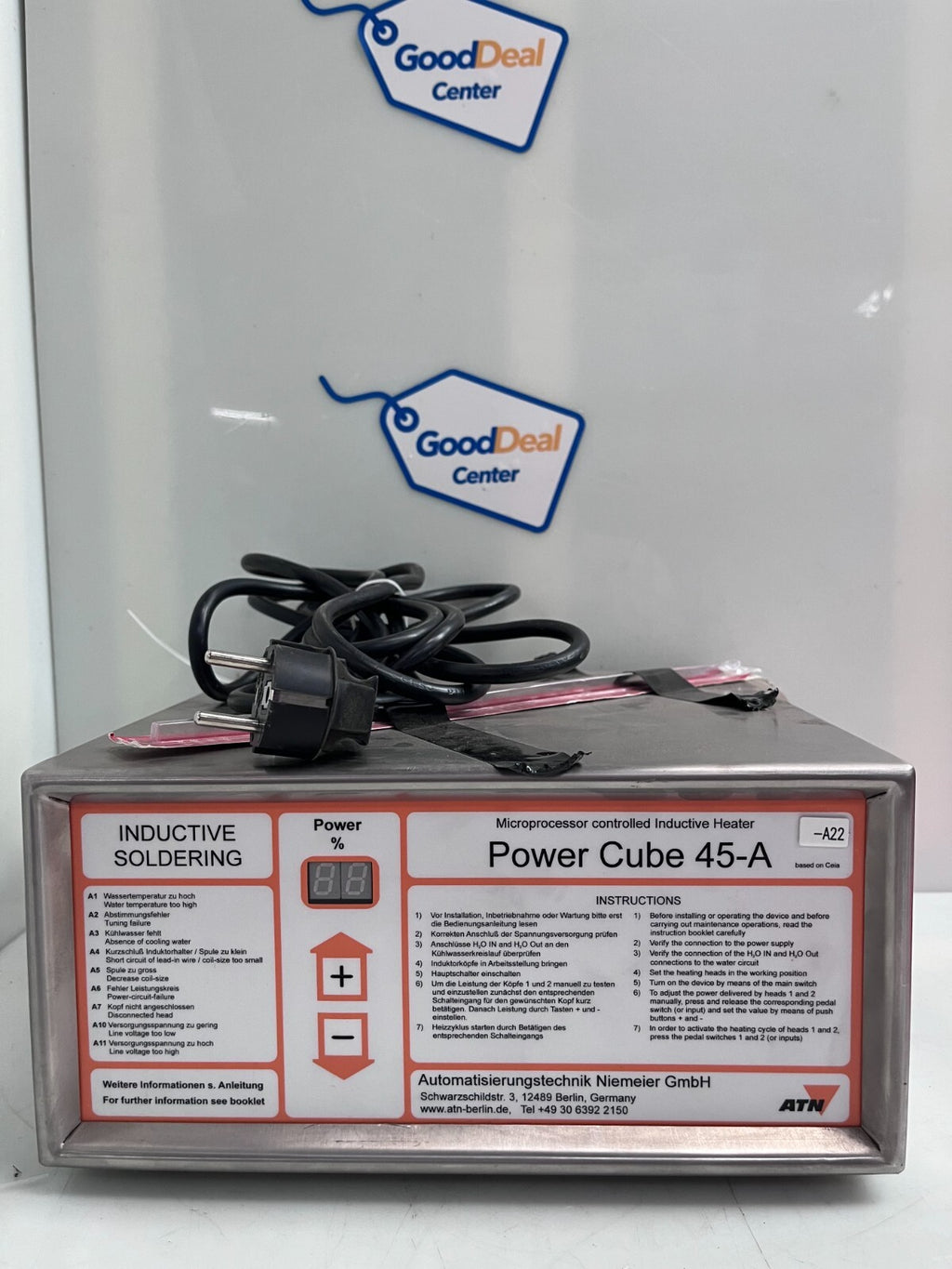 ATN / Power Cube 45-A    Microprocessor Controlled Inductive Heater