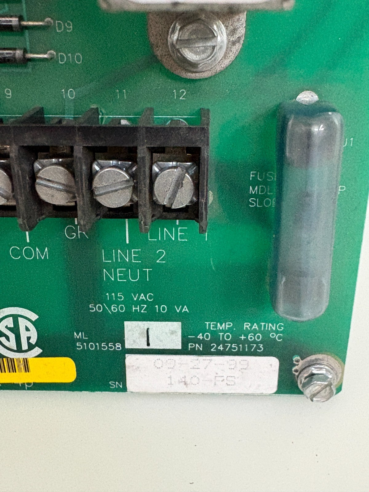 MILLTRONICS MOTION FAILURE ALARM MAIN BOARD 4P3