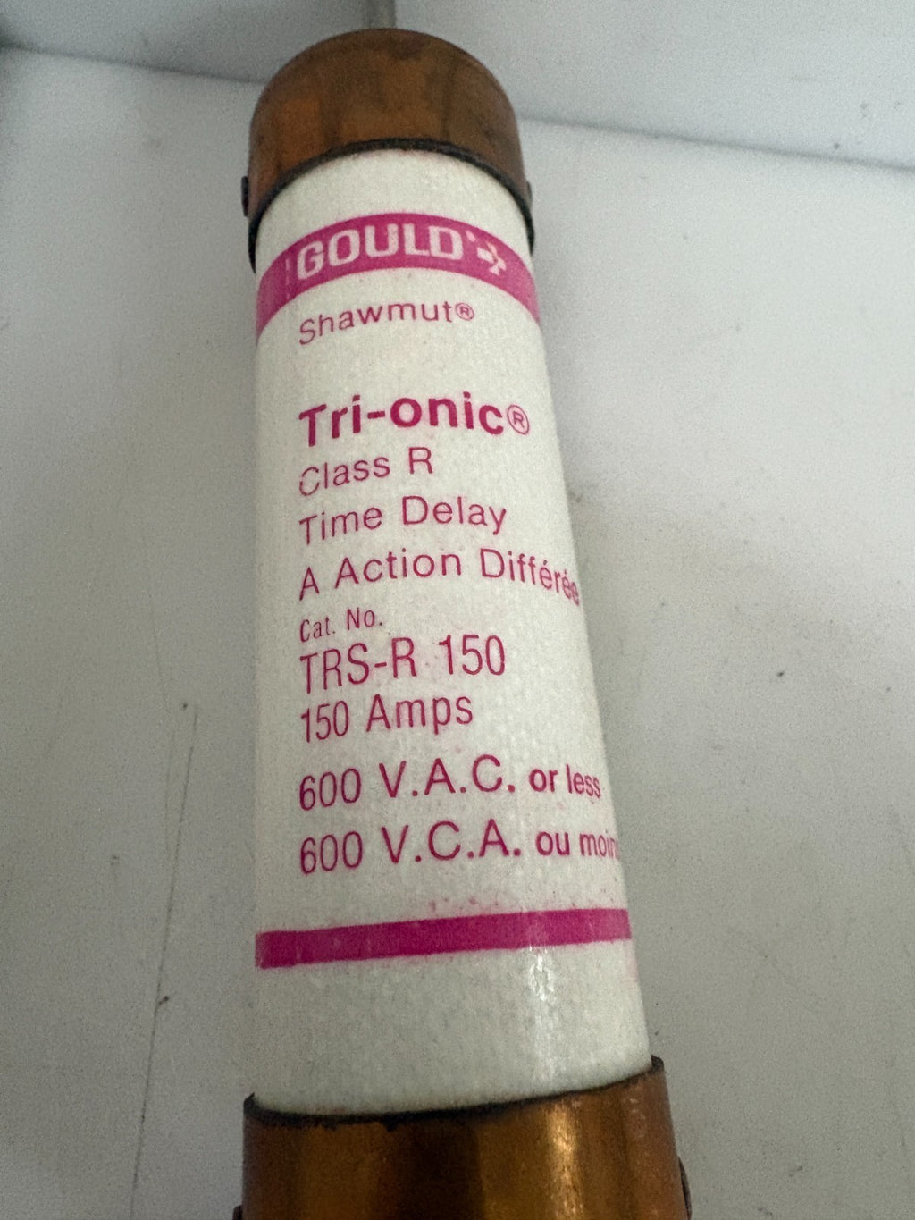 GOULD SHAWMUT TRI-ONIC TIME DELAY FUSE TRS-R 150 1