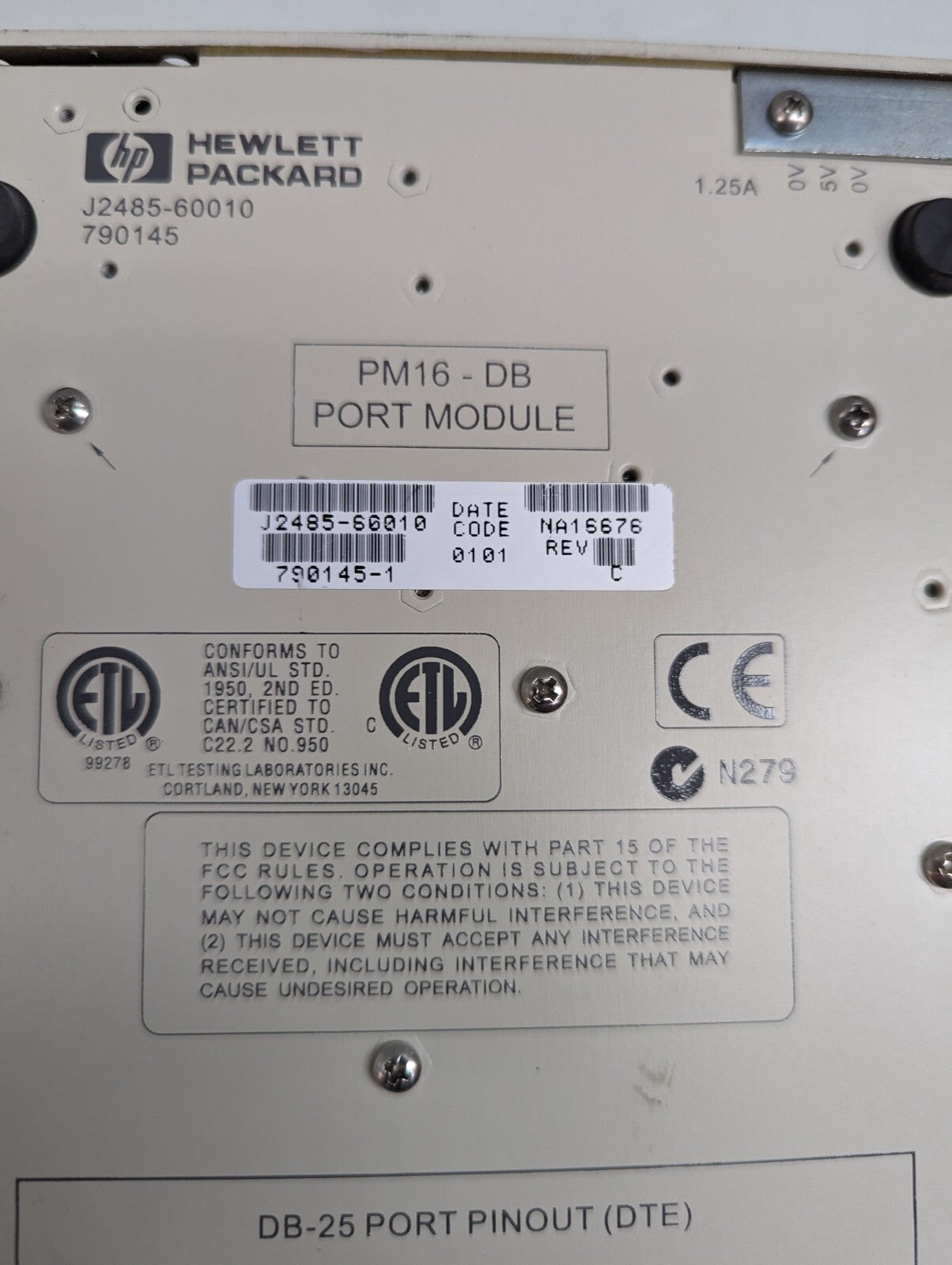 Double HP PM16-DB Port Modules