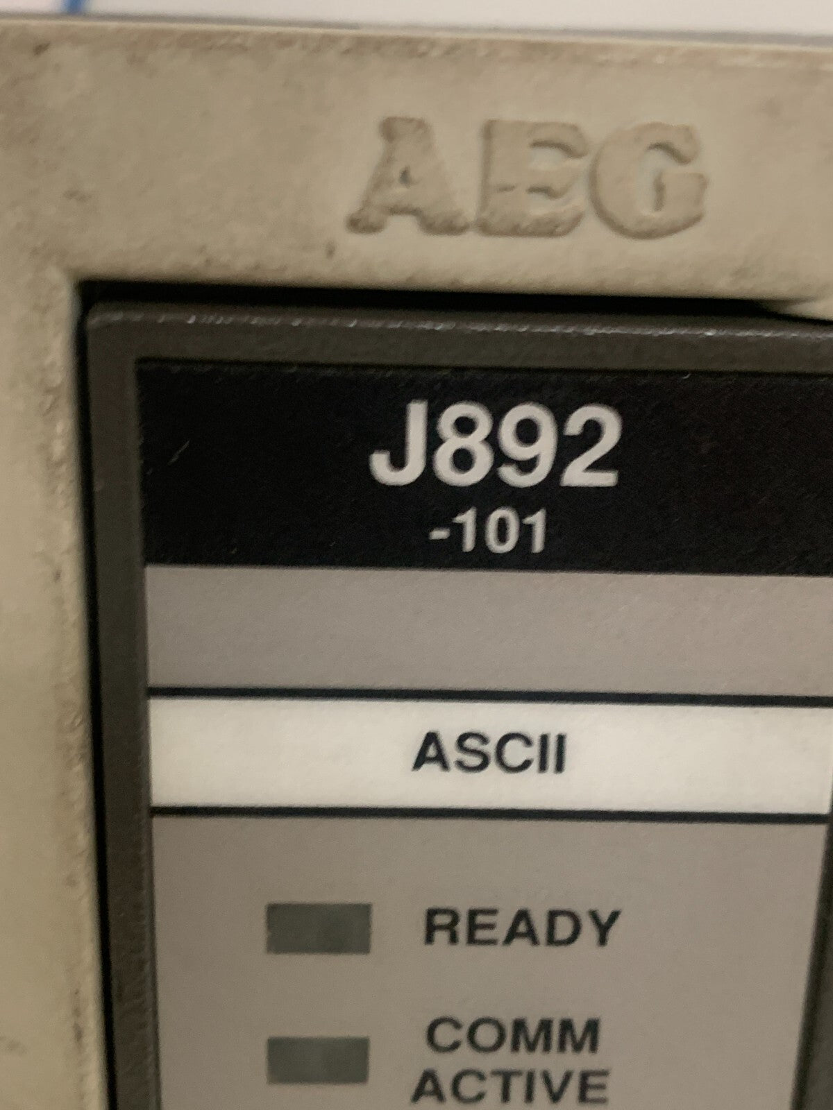 MODICON J892 AEG REMOTE INPUT/OUTPUT PROCESSOR  AS-J892-101