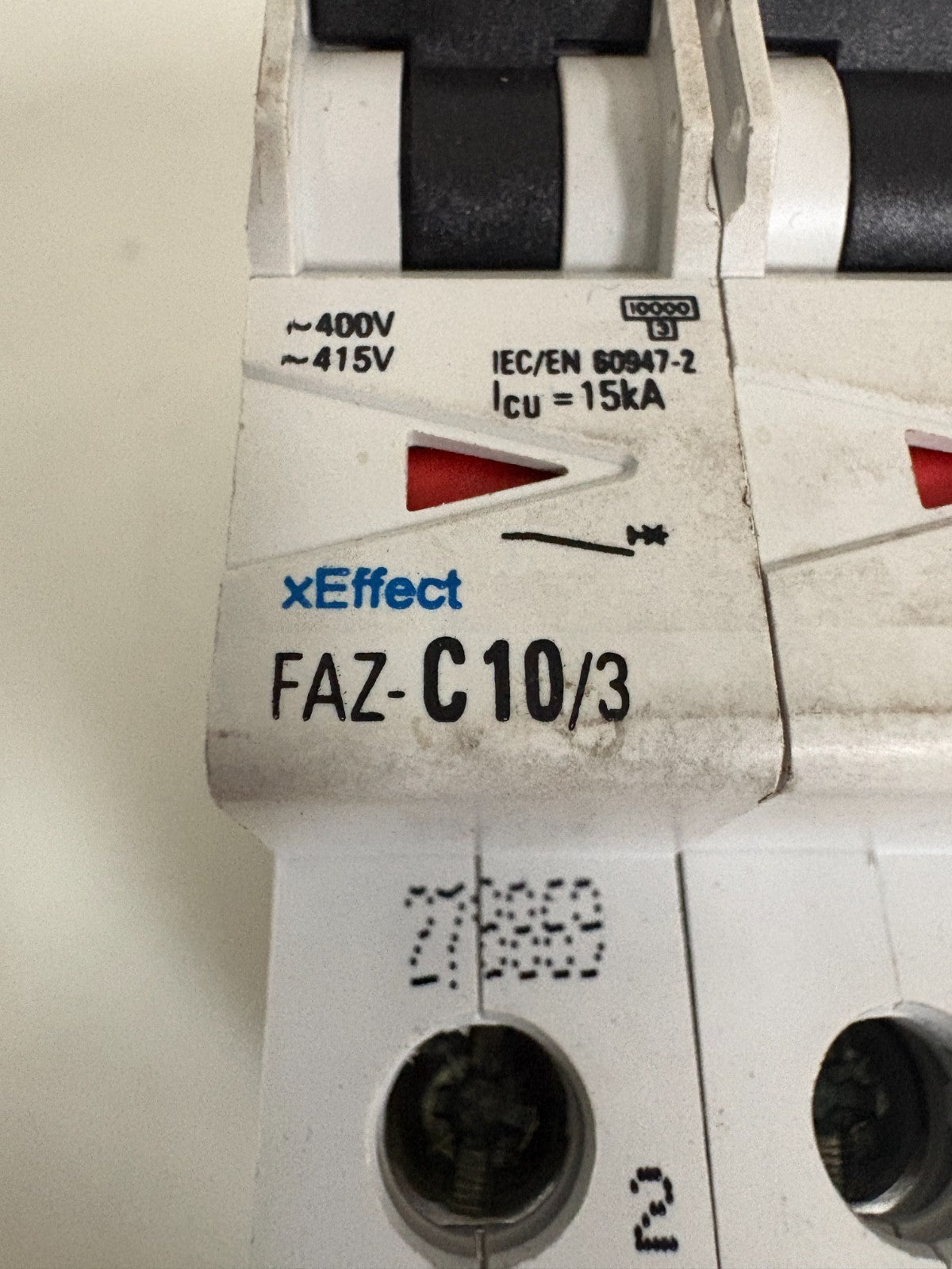 LOT OF 5 EATON 10 AMP CIRCUIT BREAKER FAZ-C10/3