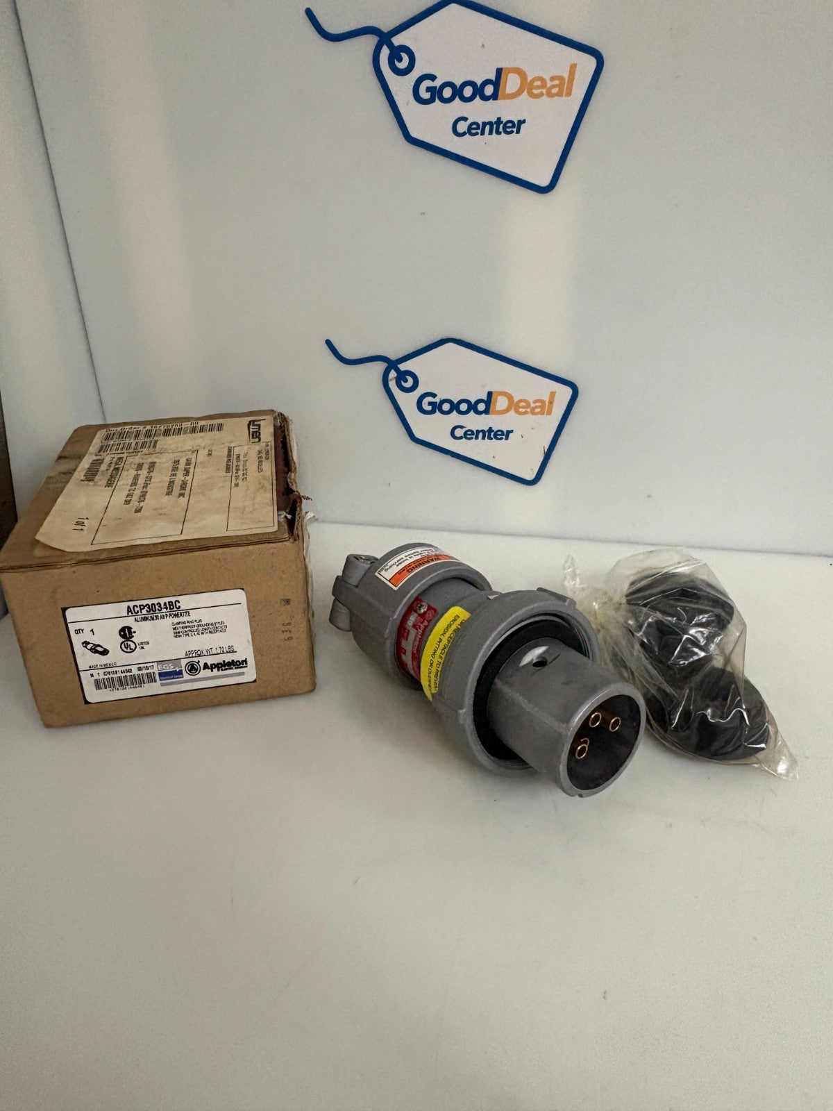 APPLETON ALUMINIUM 30 AMP POWERTITE CLAMPING RING PLUG 0
