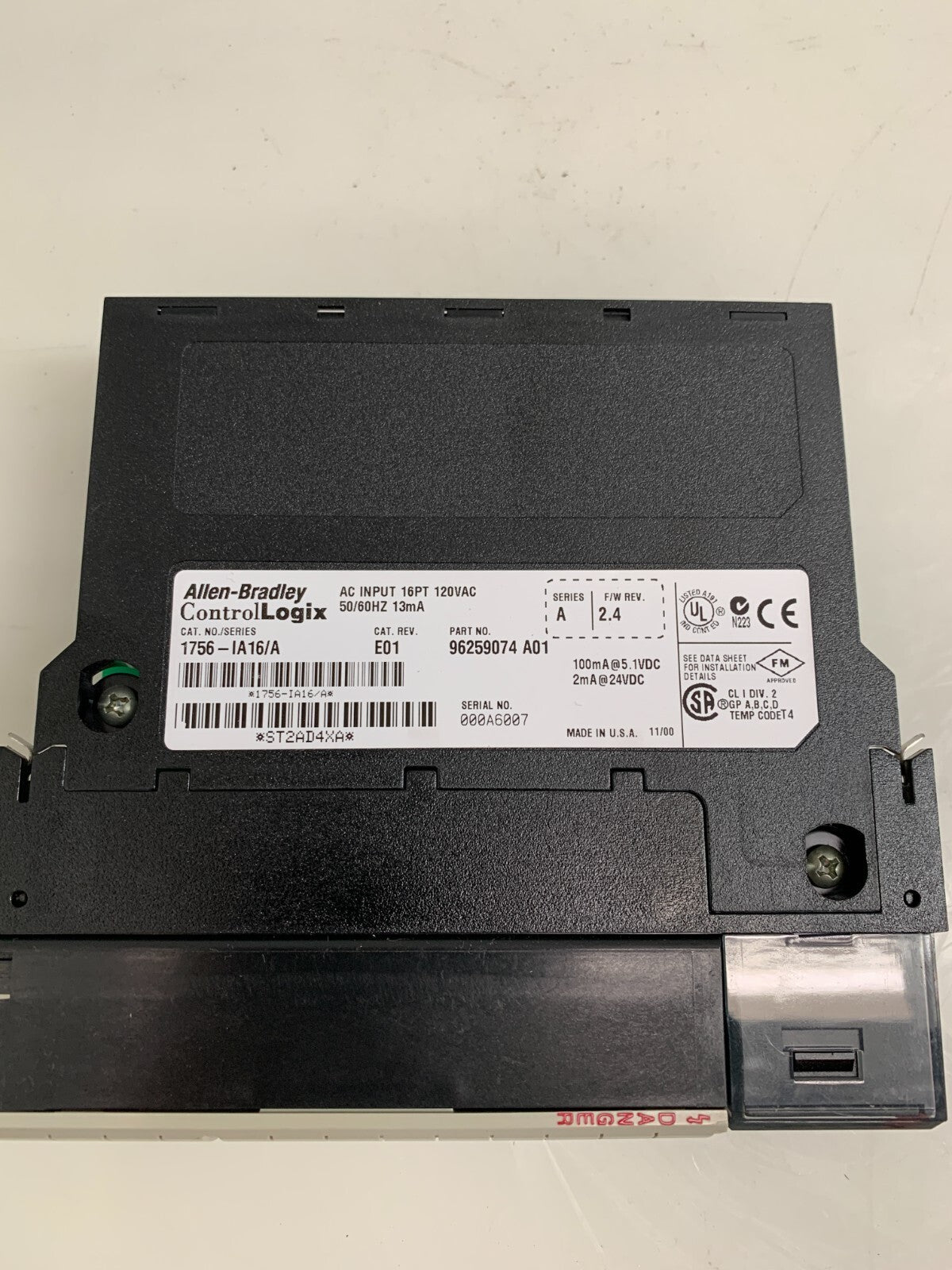ALLEN BRADLEY / Logix   1756-IA16/A  PLC Module  E01