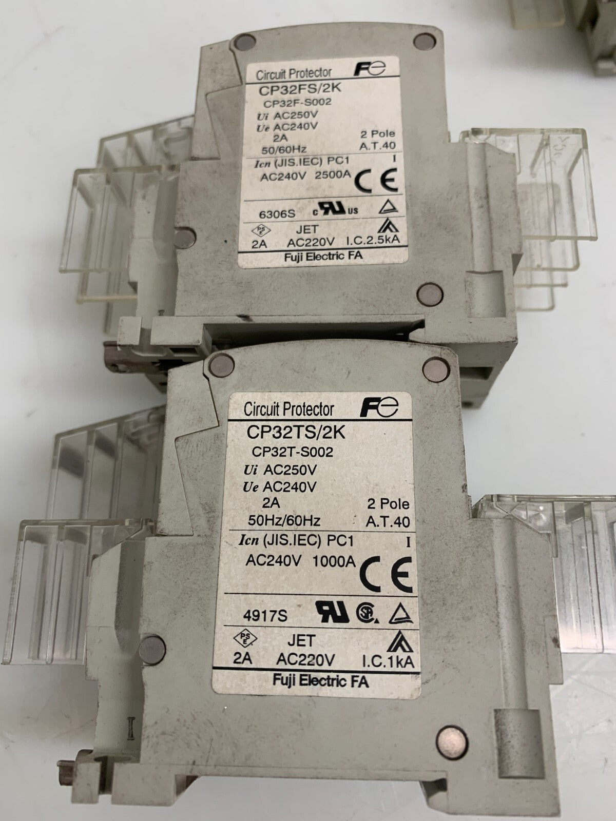 Lot of 3 Fuji Electric Circuit Protector CP32TS/2K
