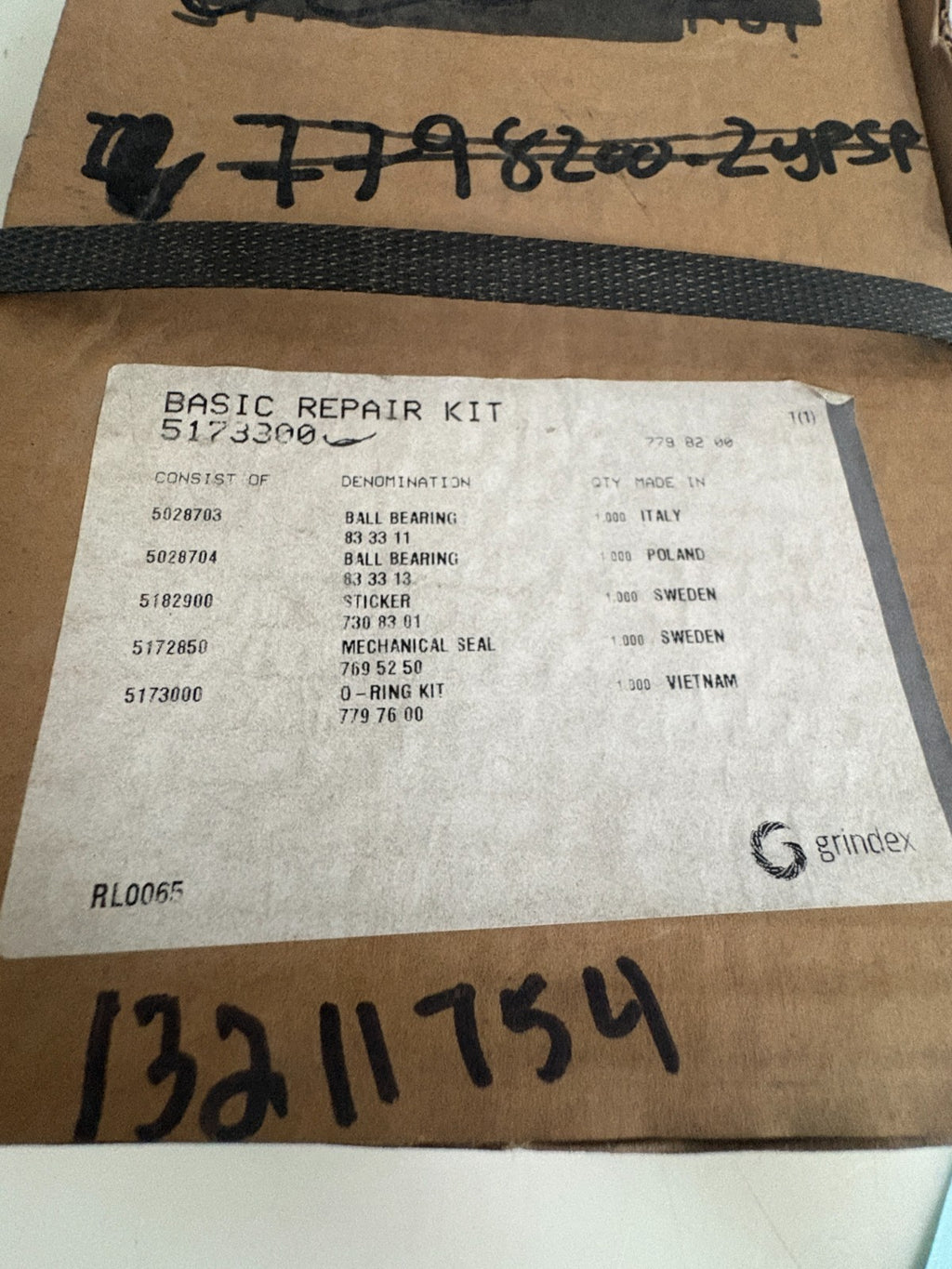 GRINDEX BASIC REPAIR KIT #51733001
