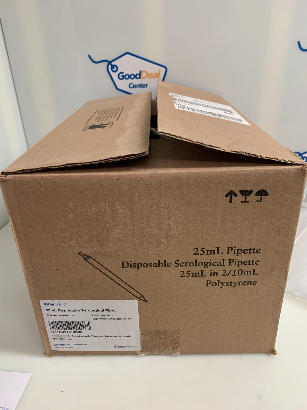 FISHERBRAND 25ML DISPOSABLE SEROLOGICAL P.PETTE #13-676-10K 200/CS0