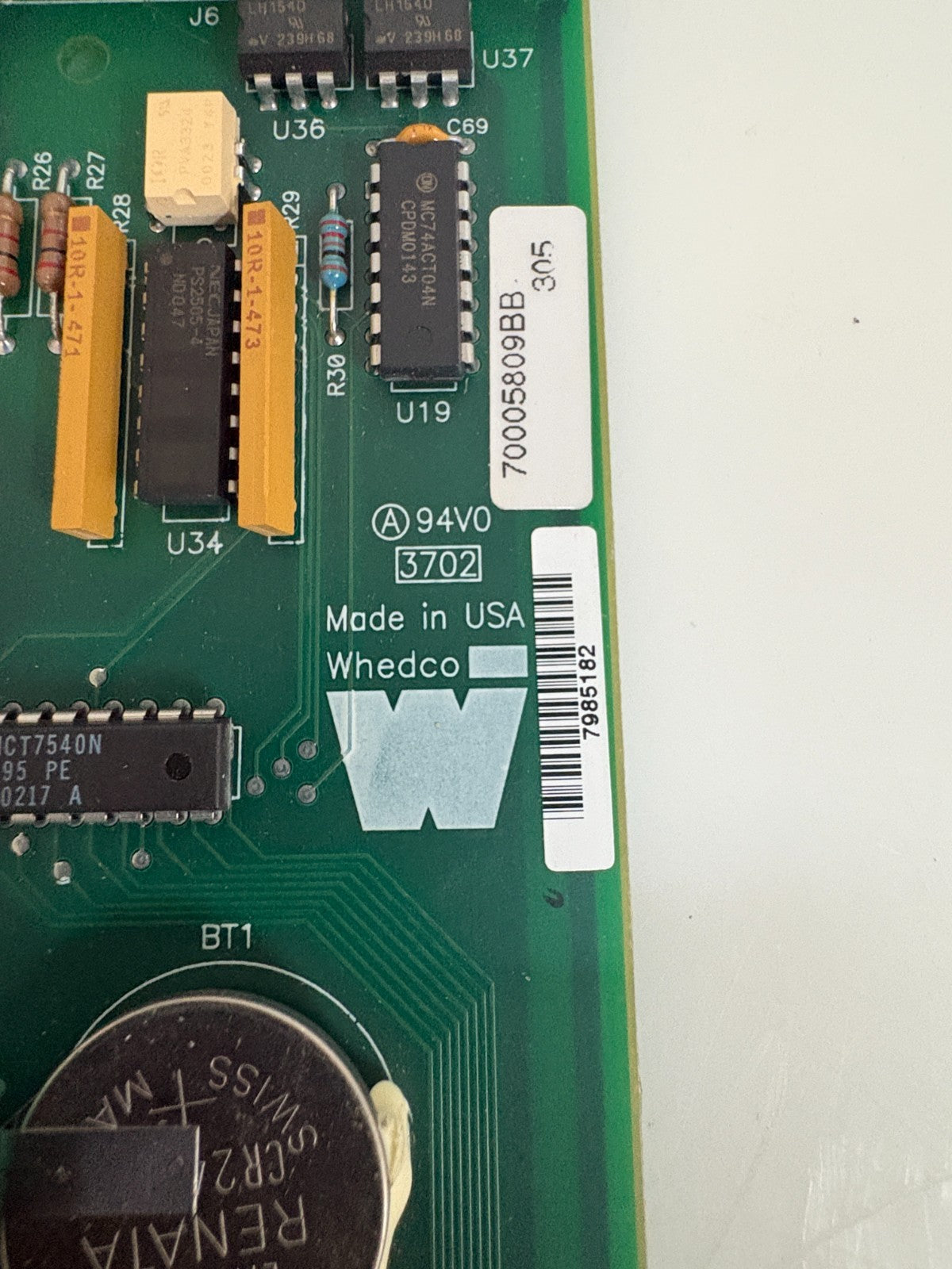 WHEDCO 70005809BB 305 CIRCUIT BOARD2