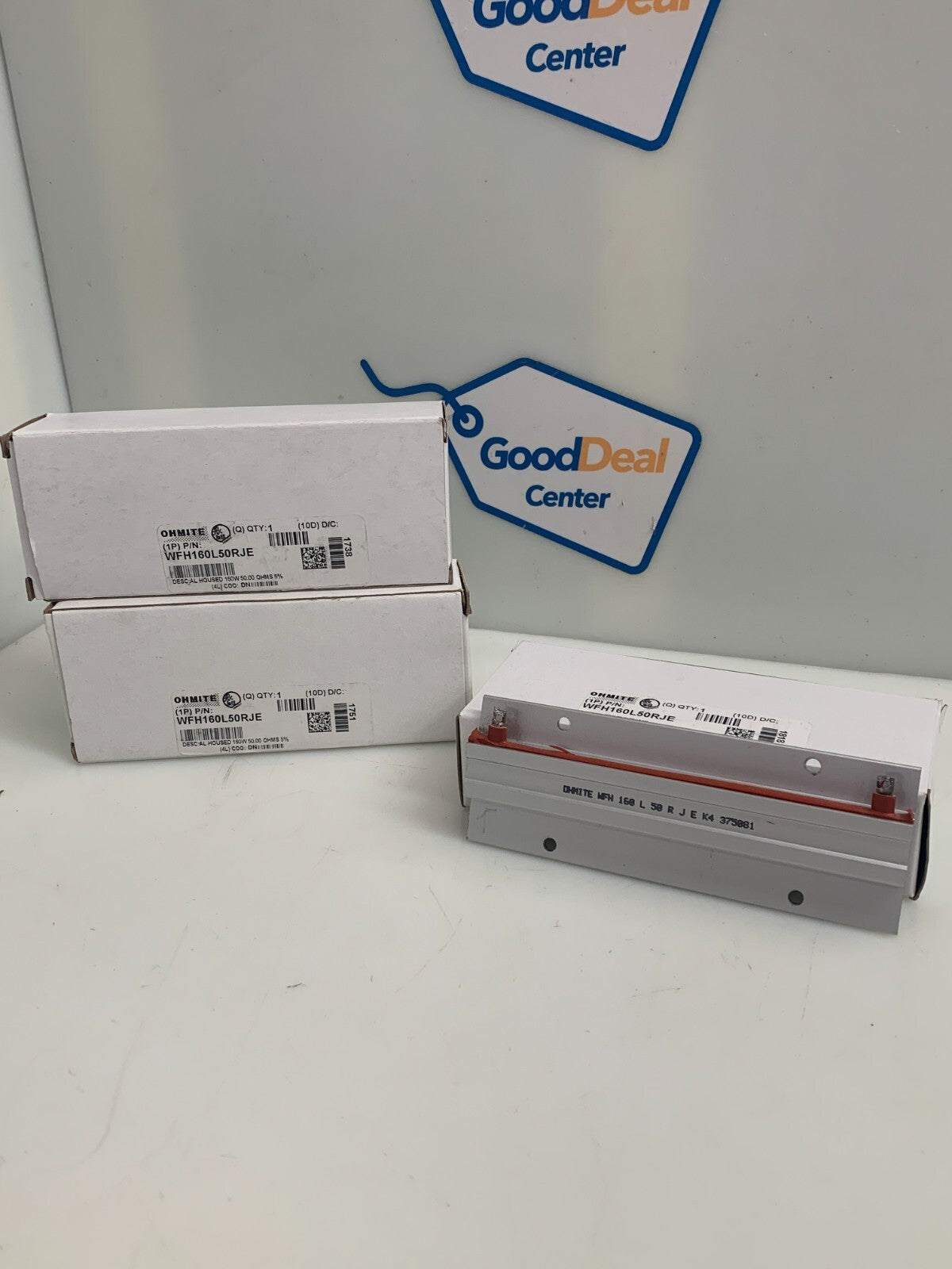 OHMITE Wirewound Resistor   WFH160L50RJE  (Lot of 3)
