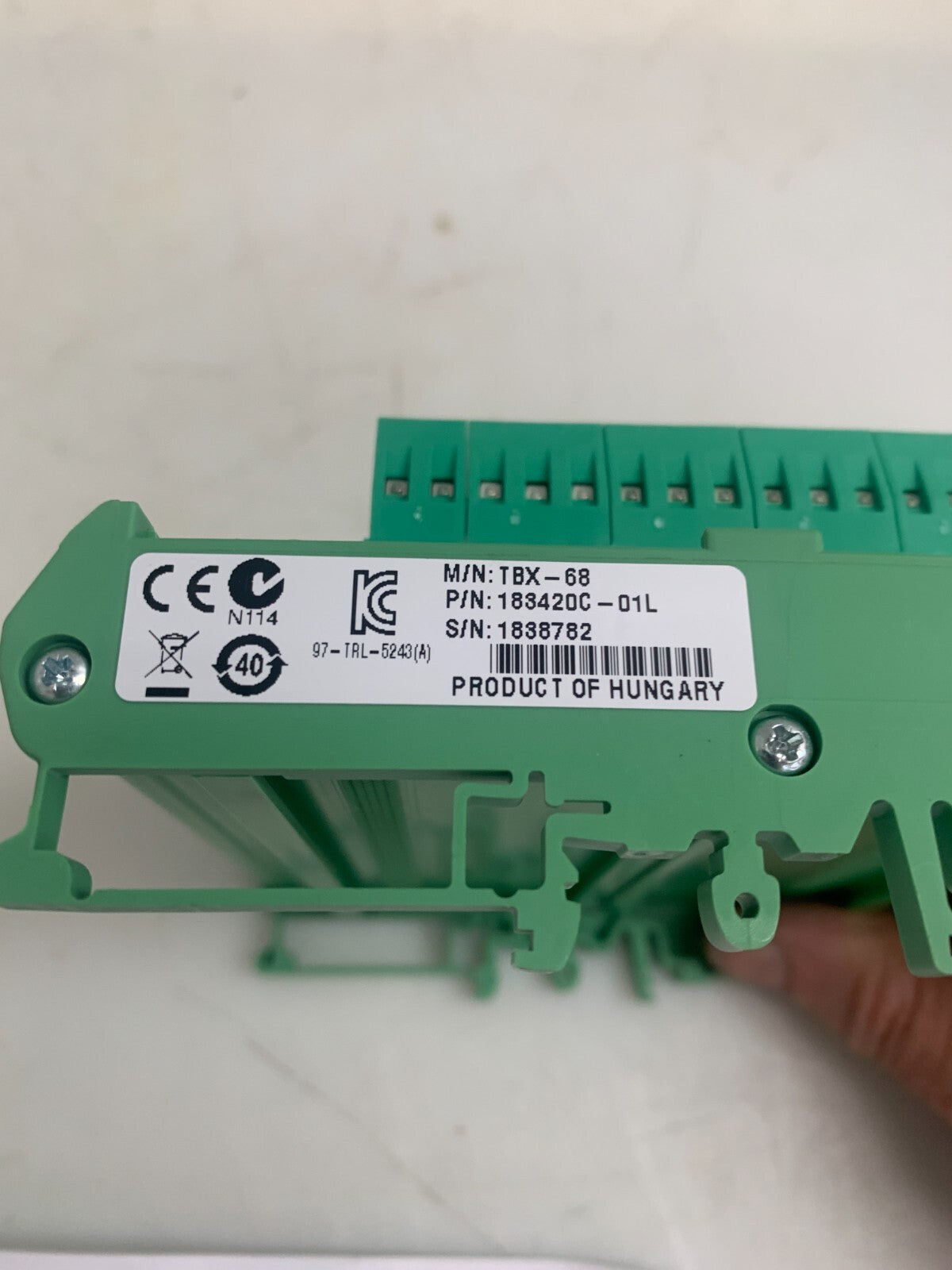 NATIONAL INSTRUMENTS TBX-68 TERMINAL BLOCK 183420C-01L 68-PIN