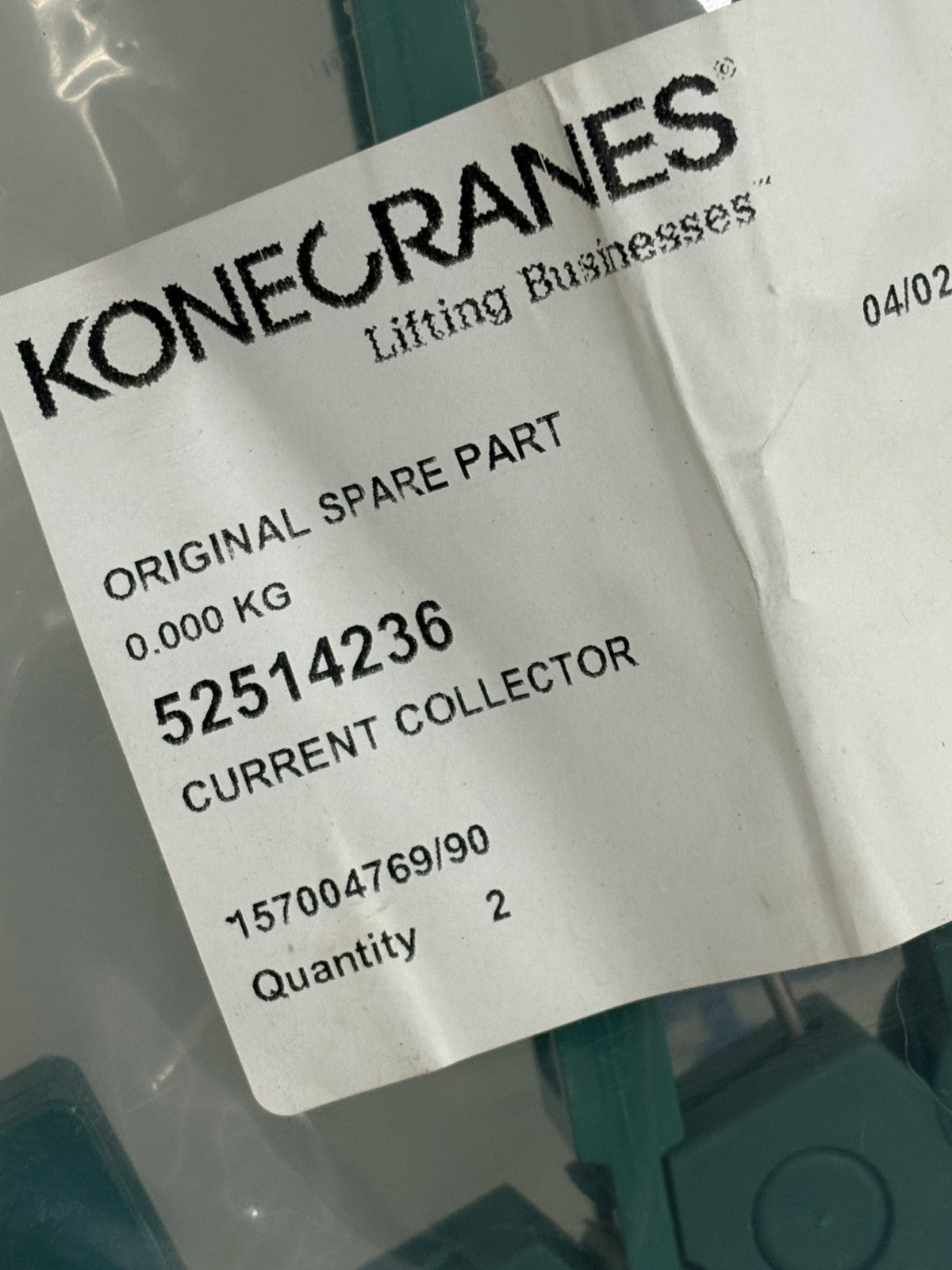 KONE CRANES CURRENT COLLECTOR 52514236 SET OF 2