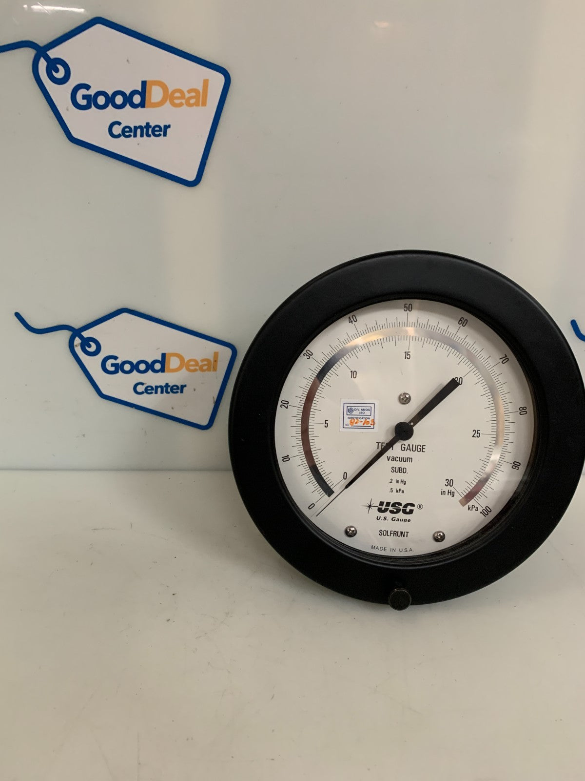 SOLFRUIT VACUUM USG TEST GAUGE 0-30 HG 100 KPA